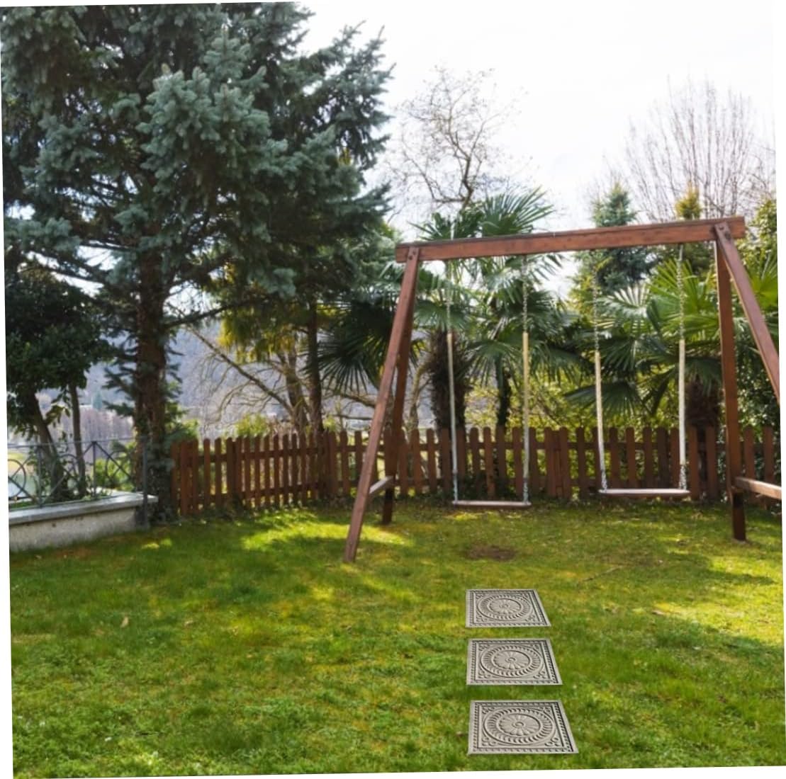 Square Paving Mold DIY Stepping Stones Mould Garden Landscape Brick Pedal Making Tools, Backyard Decor