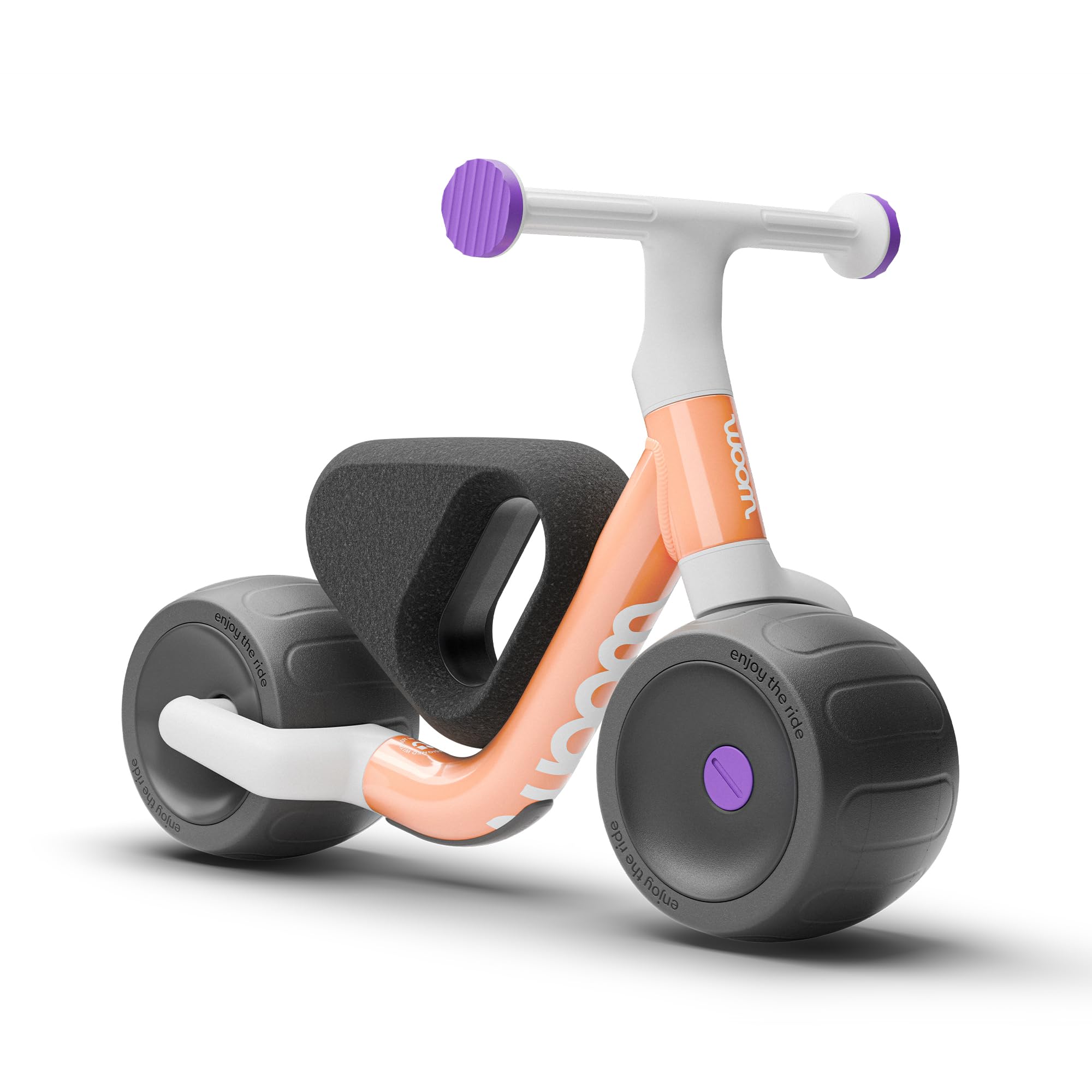 Woom WOW Leichtgewichtiges Aluminium Laufrad erstes Fahrrad ohne Pedal, für Babys und Kleinkinder von 9 Monaten bis 36 Monaten, Indoor/Outdoor