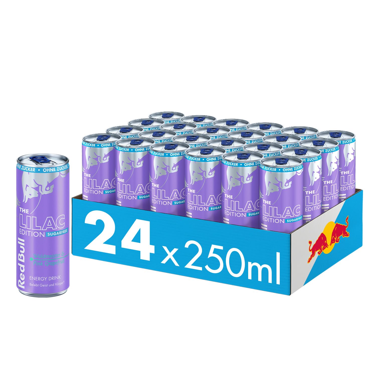 Red Bull Sugarfree Energy Drink Waldmeister & Pink Grapefruit Lilac Edition