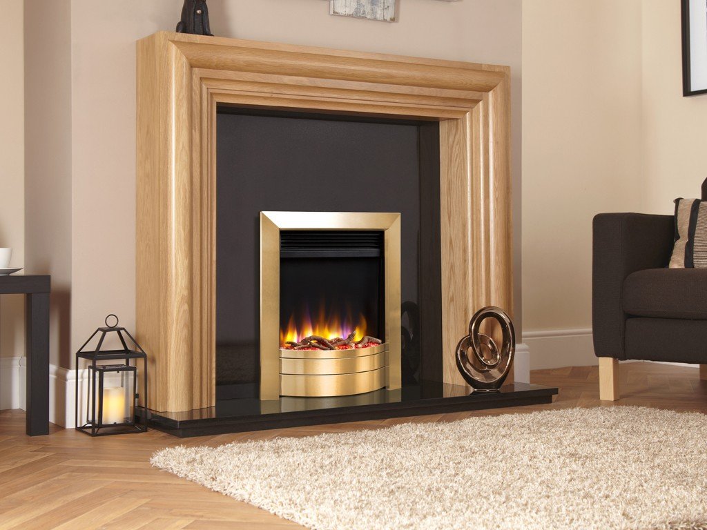 Designer Celsi Fire- Ultiflame VR Essence Electric Fire Brass