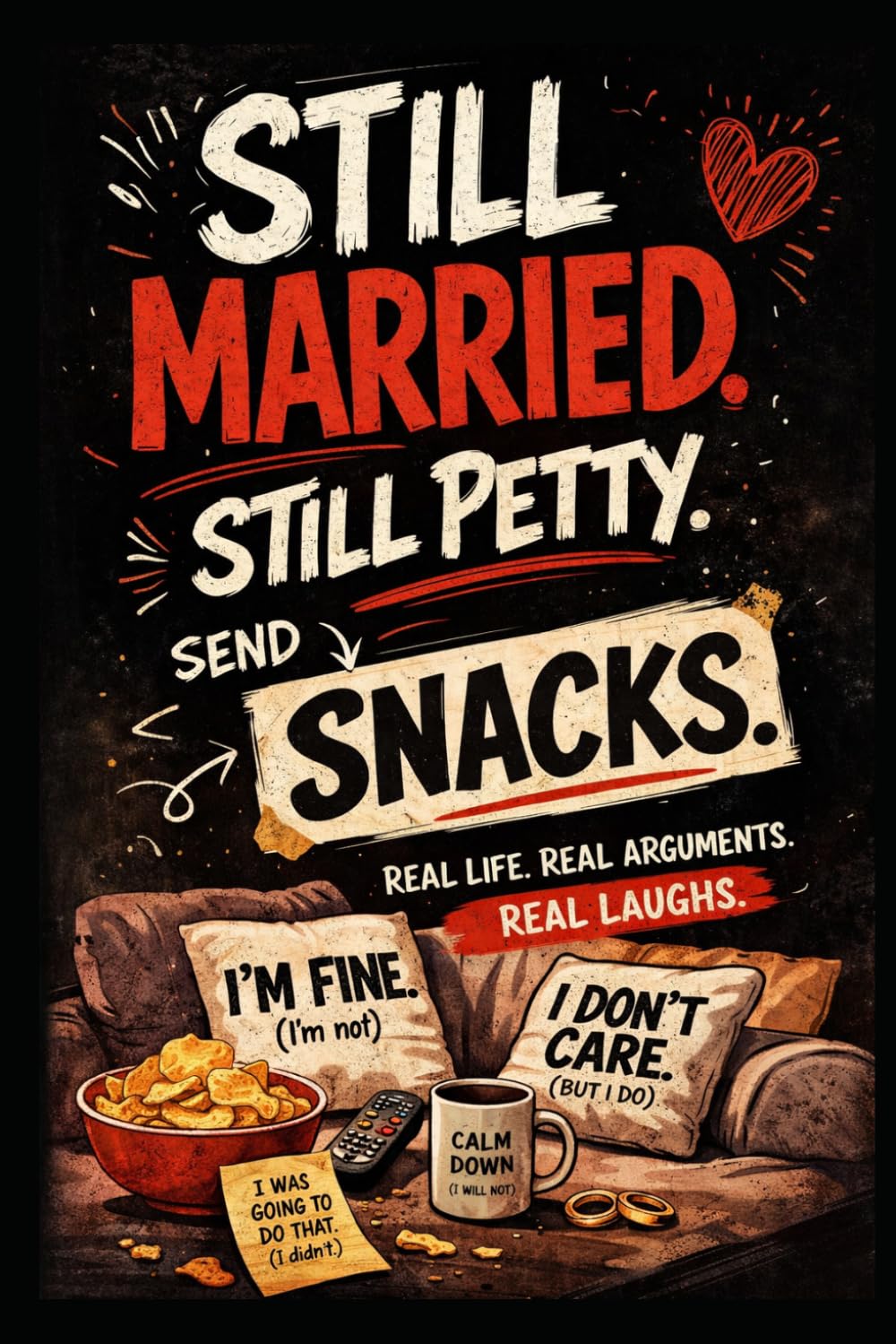 STILL MARRIED. STILL PETTY. SEND SNACKS.: A Funny Marriage Book About Love, Arguments, and Everyday Chaos