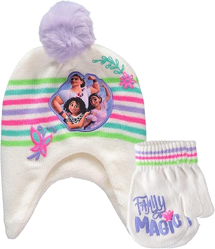 Disney Encanto Girls' 2-Piece Mirabel Butterfly Hat and Gloves Set