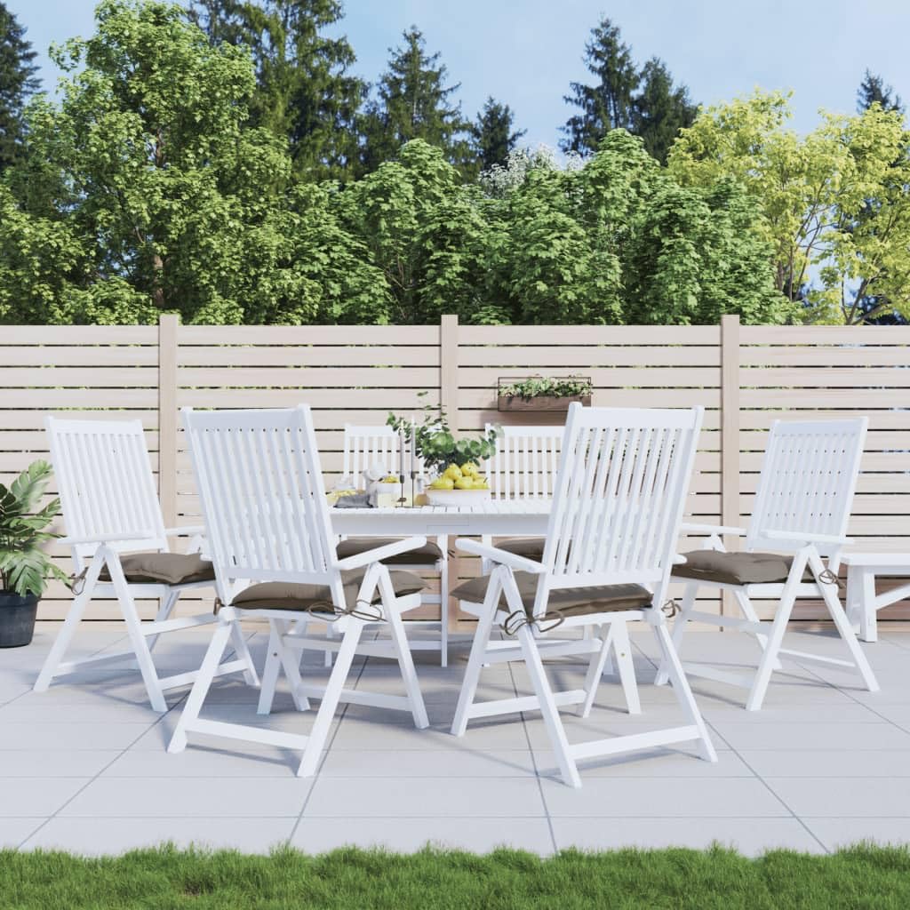 Cuscini per Pallet 6 pz 50x50x7 cm Tessuto Oxford Tortora