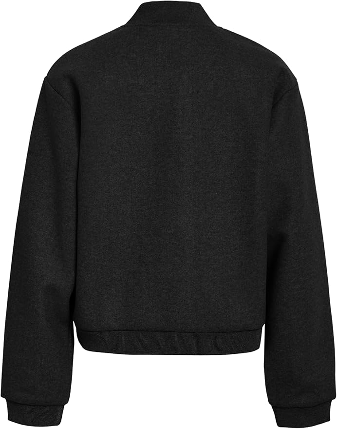 Noisy May Dames Nmeddi L/S Bomber Jacket Fwd Noos, Silver Lining, L, Zilvervoering., L
