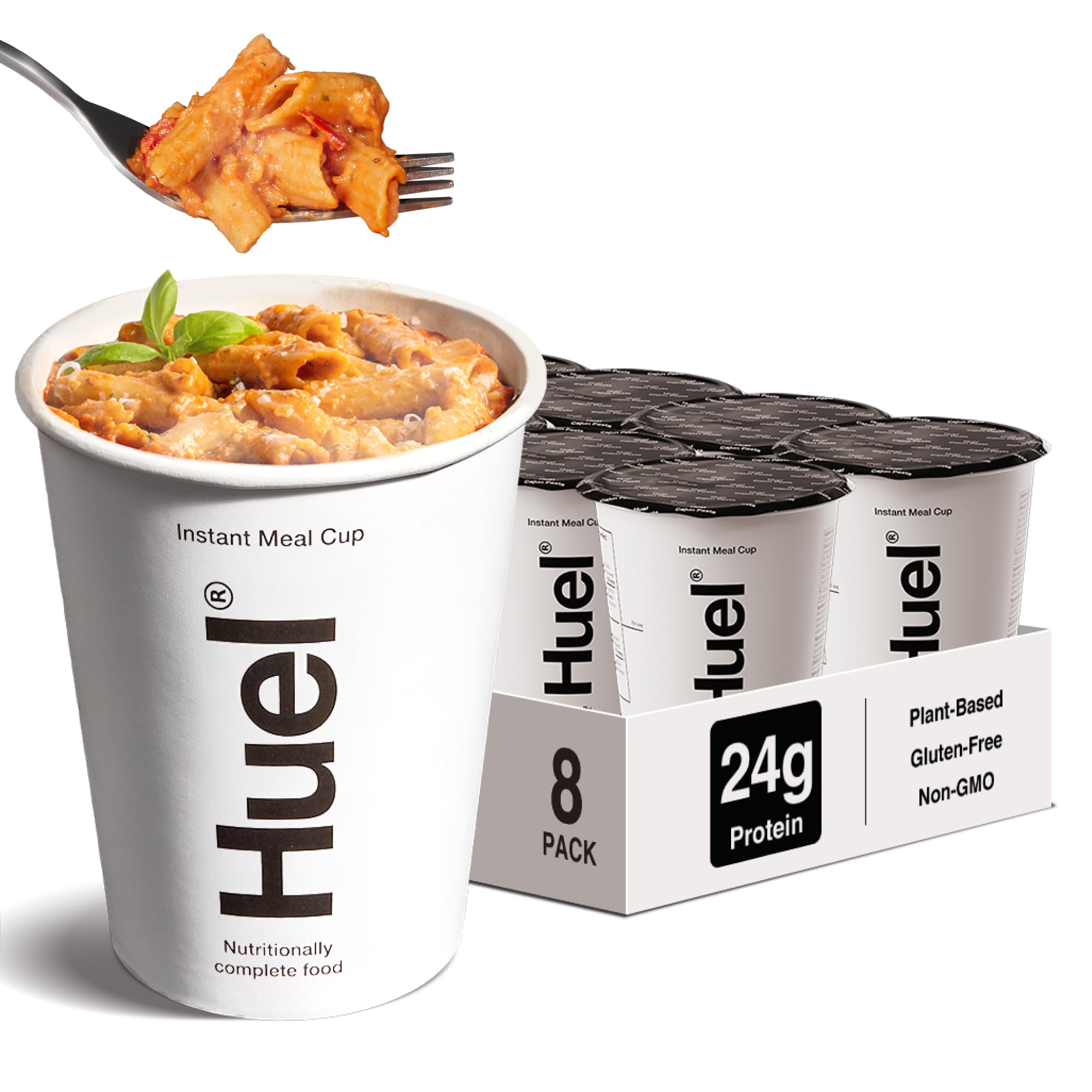 Huel Hot and Savory Cups | Bolognese | 25g Protein Plant Based Instant Meal | 27 Vitamins and Minerals | 100% Nutritionally Complete | 8 Cups