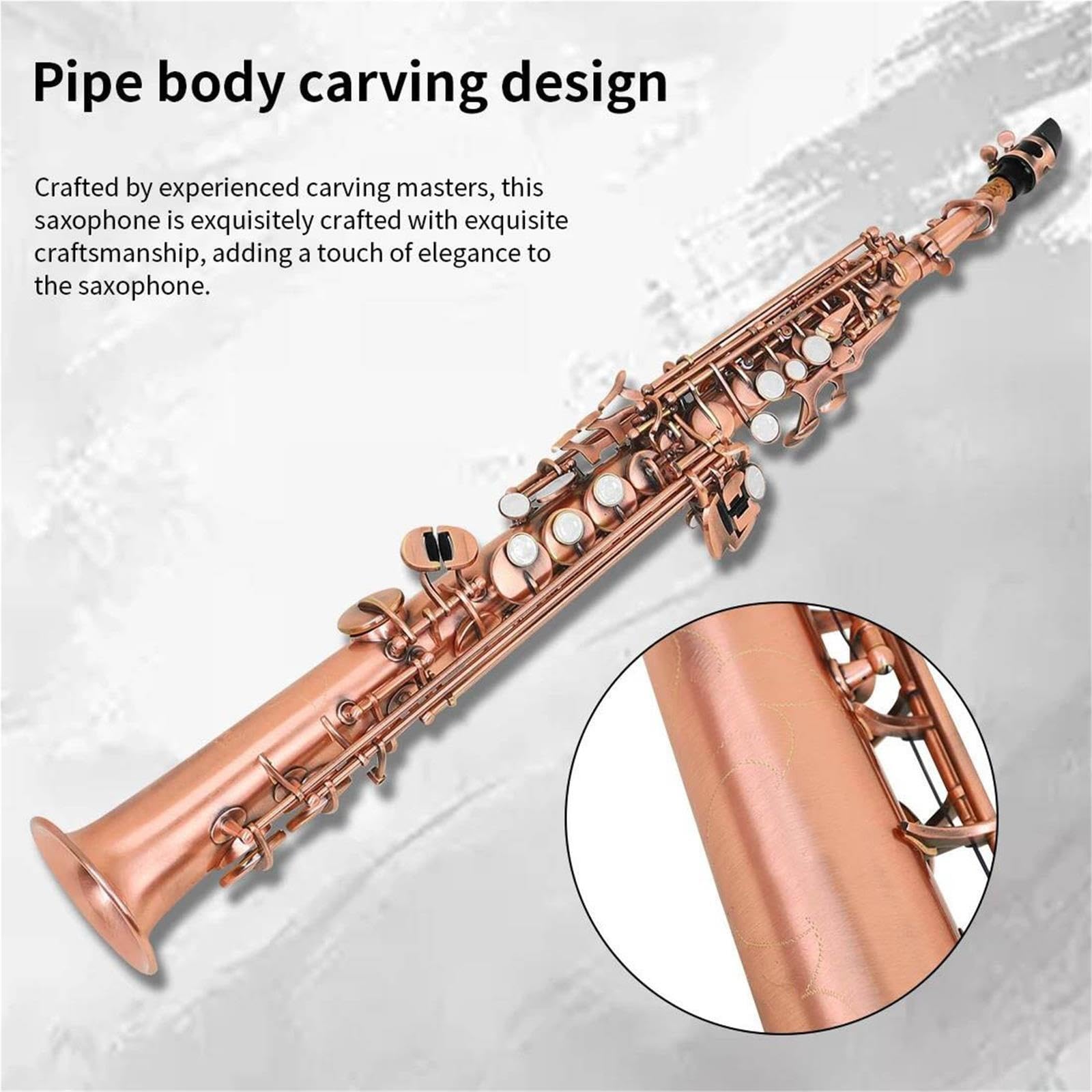Saksofon Instrumenty Muzyczne Saksofon Sopranowy Prosty Bb