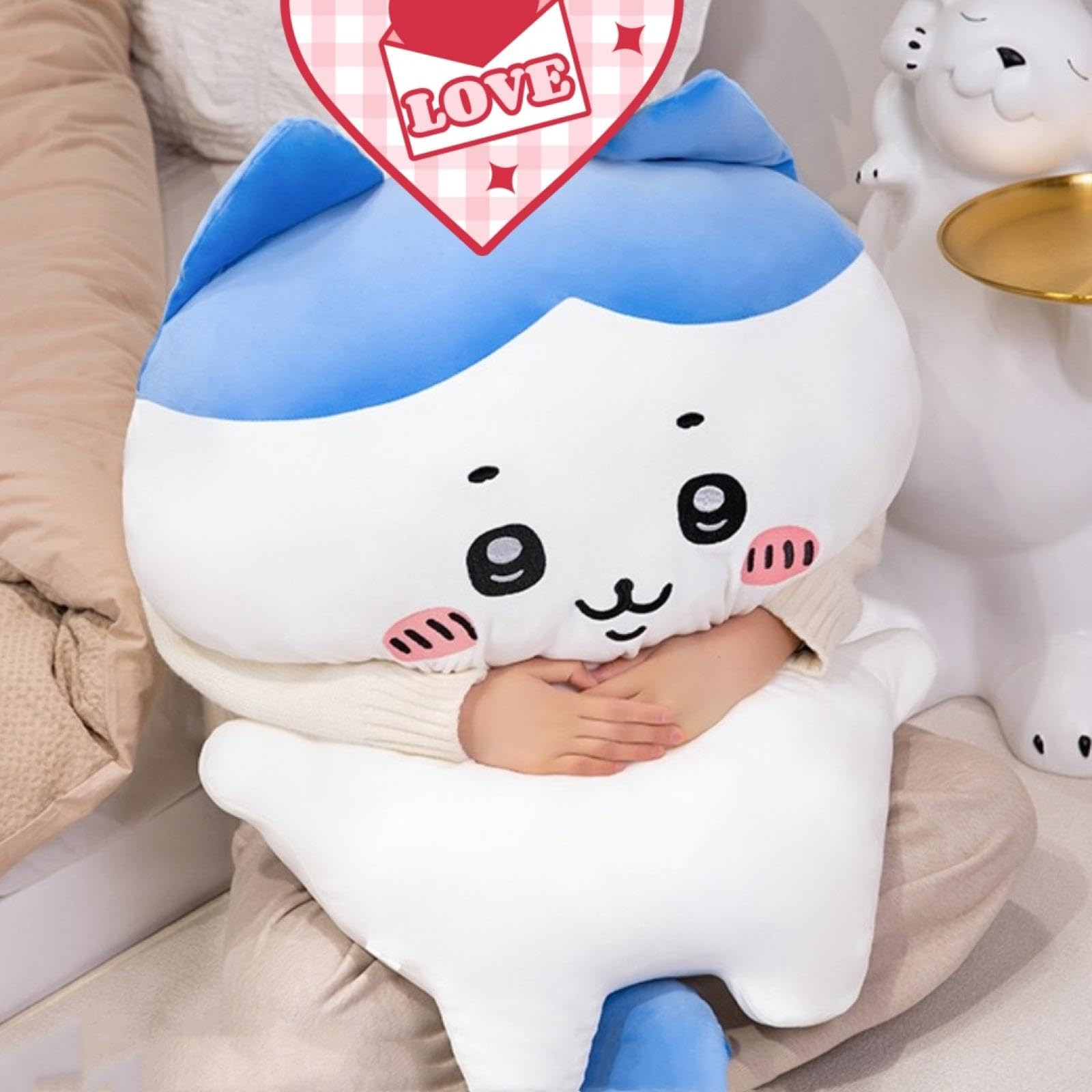 Amazon.co.jp: ハチワレ ぬいぐるみ 特大 巨大 BIG ちいかわぬいぐるみ