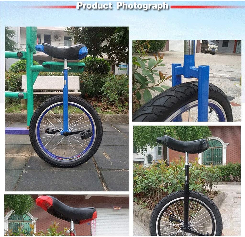 TXTC 18 Inch Wheel Unicycle, High-Strength Manganese Steel Fork, Adjustable Seat, Aluminum Alloy Buckle, Ergonomic Saddle Pedals, Balance Bike,for Women and Men Outdoor Sports