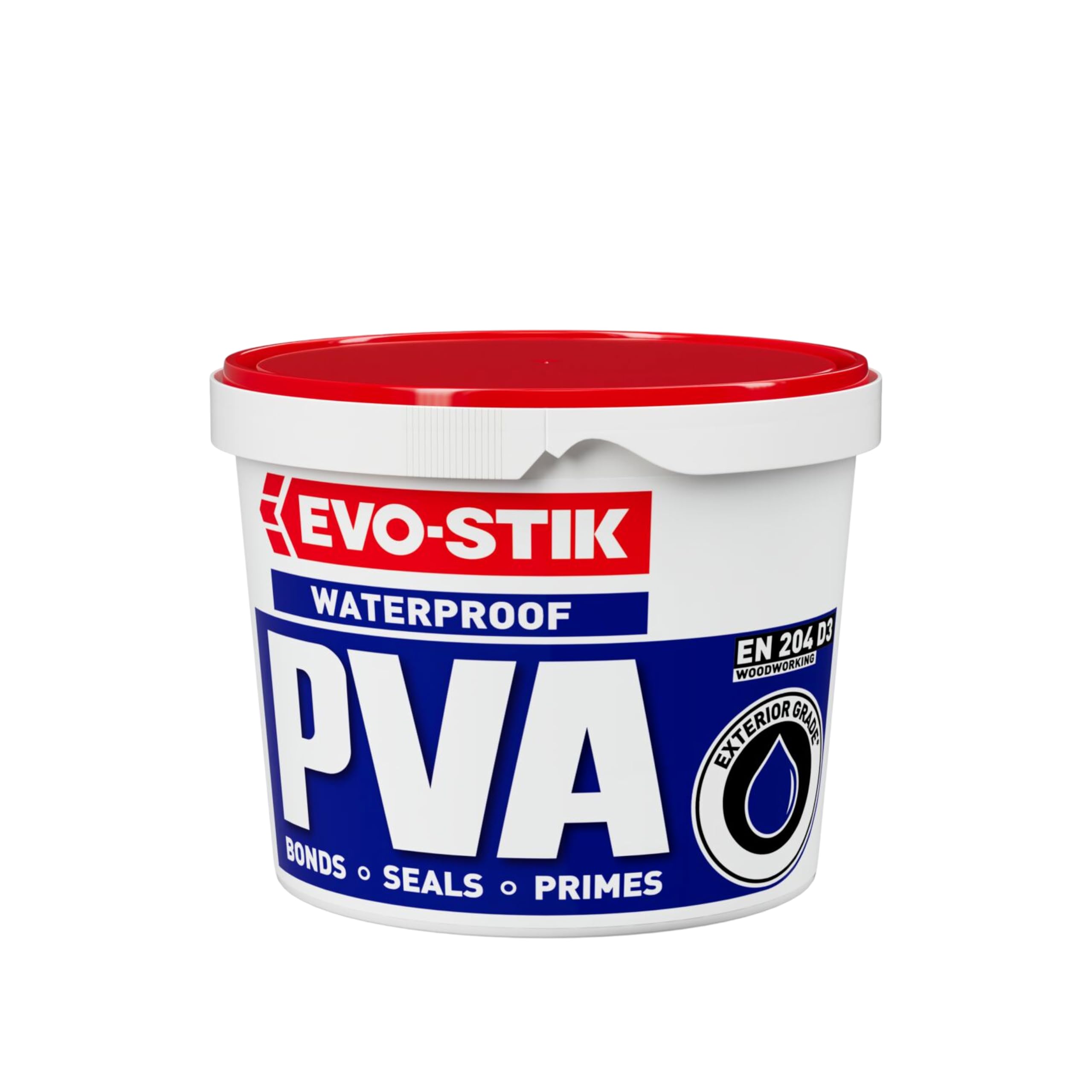 EVO-STIK Waterproof PVA 1L - High-Performance Adhesive - Primer & Sealer
