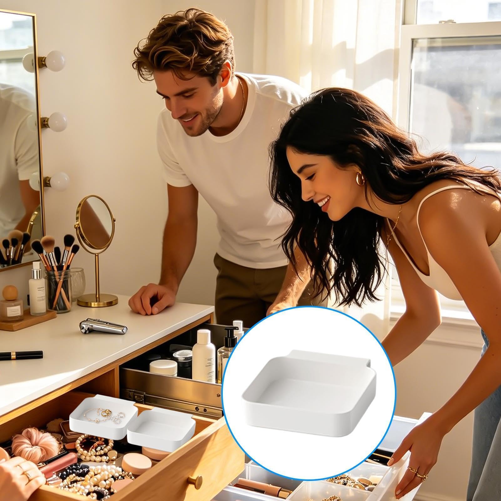 Petit Organisateur De Tiroir - Boîte De Rangement Suspendue Avec Compartiments Pour Cuisine Appartement Dortoir