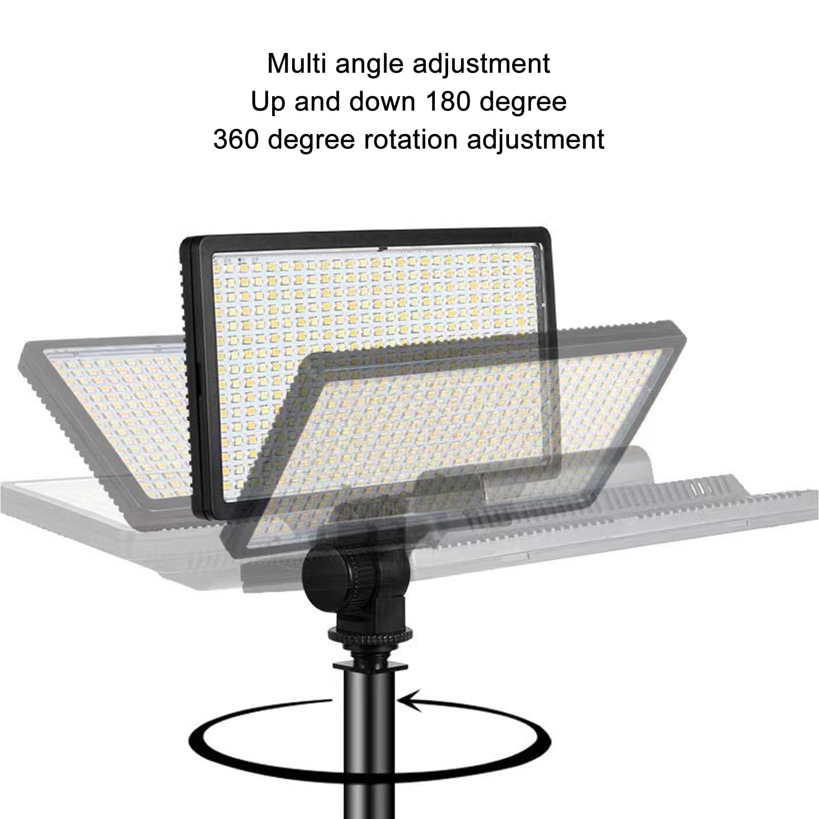 Wypełnij światło, 32W 416szt Płaski Panel LED Wypełnij światło Lampa Oświetlenie Fotograficzne Panel Camera Studio Wypełnij światło Do Transmisji Na żywo Zdjęcie Wideo