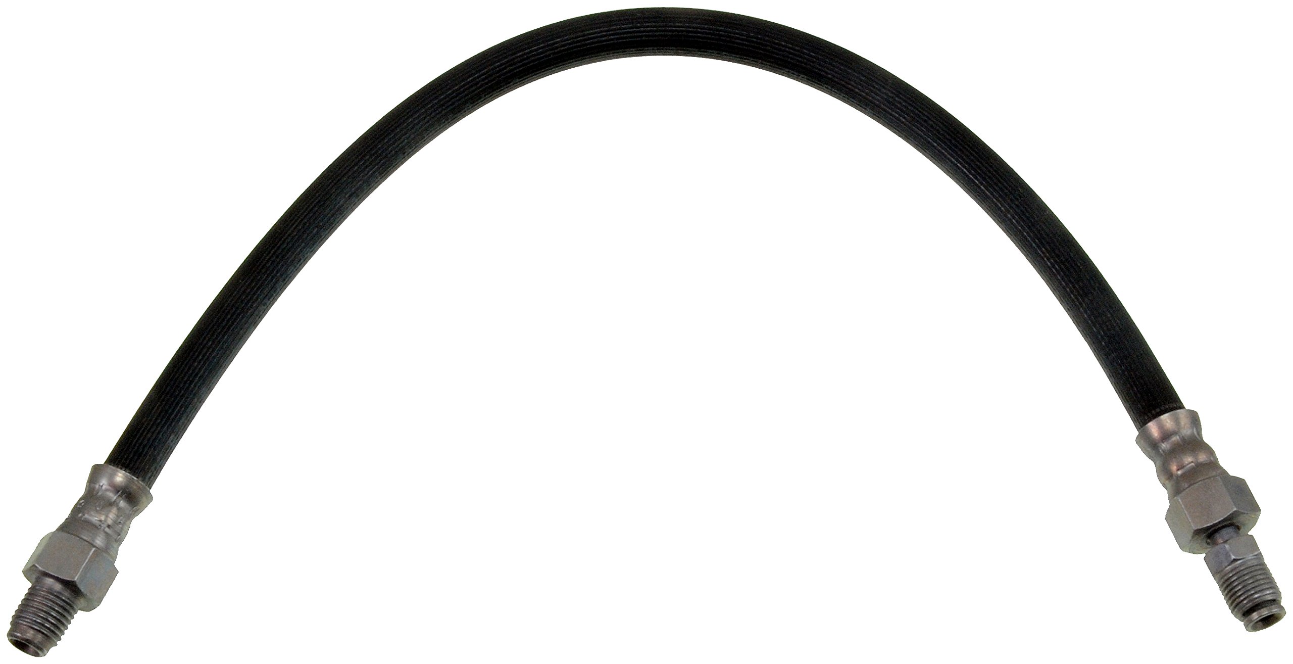 BRAKE HOSE - Brake Hydraulic Hose - Brake Hose - Brake Line - This automotive brake hydraulic hose was precision-engineered to match the fit, function and performance of the original brake hose on specific vehicles and positions to ensure safe, long-lasting durability as part of a complete brake repair. - Chrysler 1956, DeSoto 1956, Dodge 1956-55, Plymouth 1956-55 - Brake Hydraulic Hose - Dorman H21176 Front At Master Cylinder Brake Hydraulic Hose Compatible with Select Models