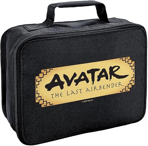 LOGOVISION Avatar The Last Airbender - Lonchera con logotipo de Avatar de lados suaves, bolsa de almuerzo reutilizable para trabajo escolar y