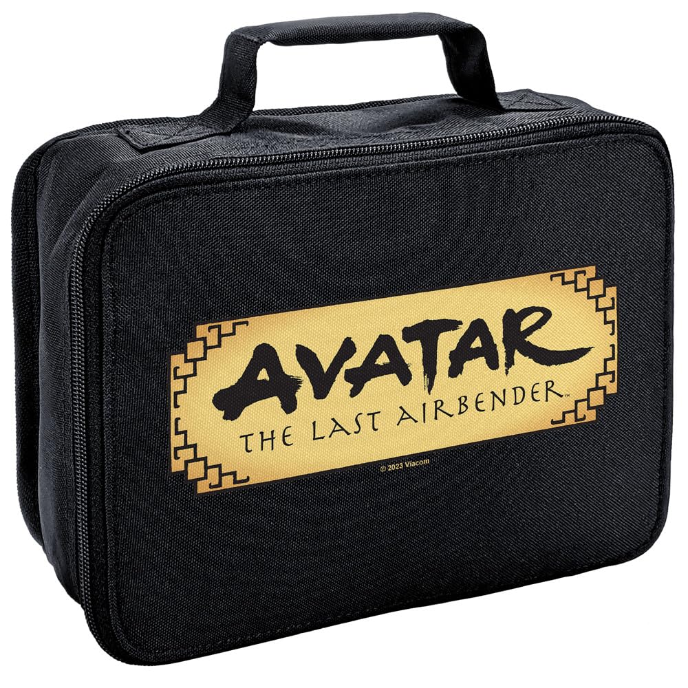 LOGOVISION Avatar The Last Airbender Avatar Logo Insulated Soft Sided Lunch Box - Reusable Lunch Bag For School Office Work, BPA Free