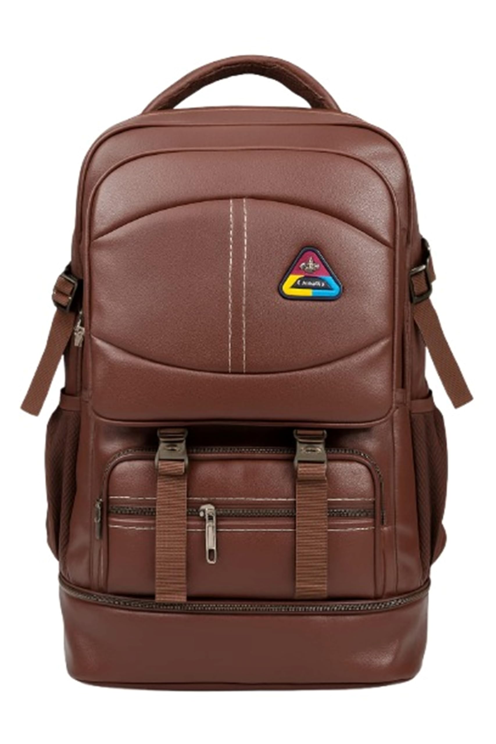 Hendygraph Stylish PU Leather Backpack | Large Capacity | Waterproof | Trekking, Travel Bag-image-39