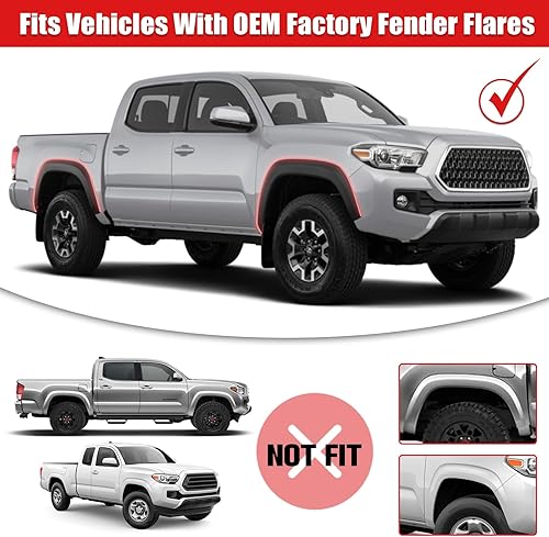 Miniatura 2 de Aletas de barro compatibles con Maverick 2022 2023 2024, protectores contra salpicaduras, protector de neumáticos, sin necesidad de taladrar,