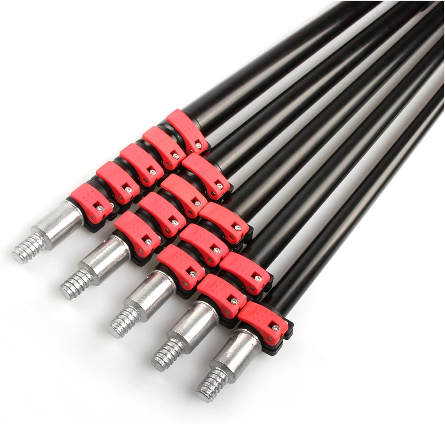 30ft Aluminum Telescopic Pole For Window Cleaner 9m Retractable Poles With Flip Cam Lock