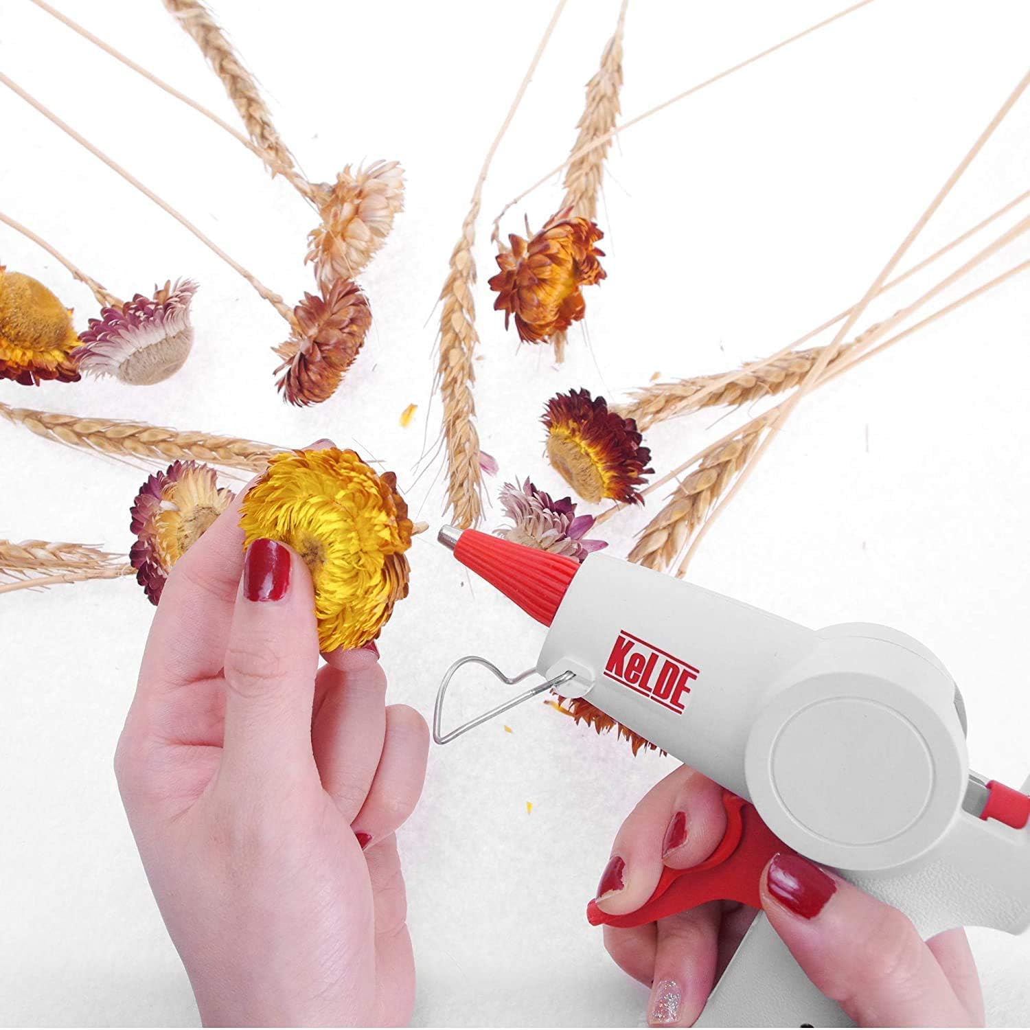 Flаѕh Dеаlѕ - 40% оƒƒ KeLDE Dual Temperature Hot Glue Gun - Mini Size Glue Gun with 25PCS Hot Glue Sticks and Rubber Pad for DIY, Carft Projects and Home Repair, 20Watts