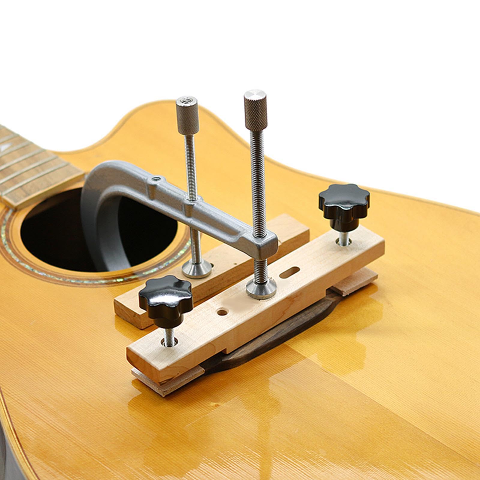 Abrazadera para Puente de Guitarra Acústica. Herramientas de Sujeción para Puentes de Guitarras.