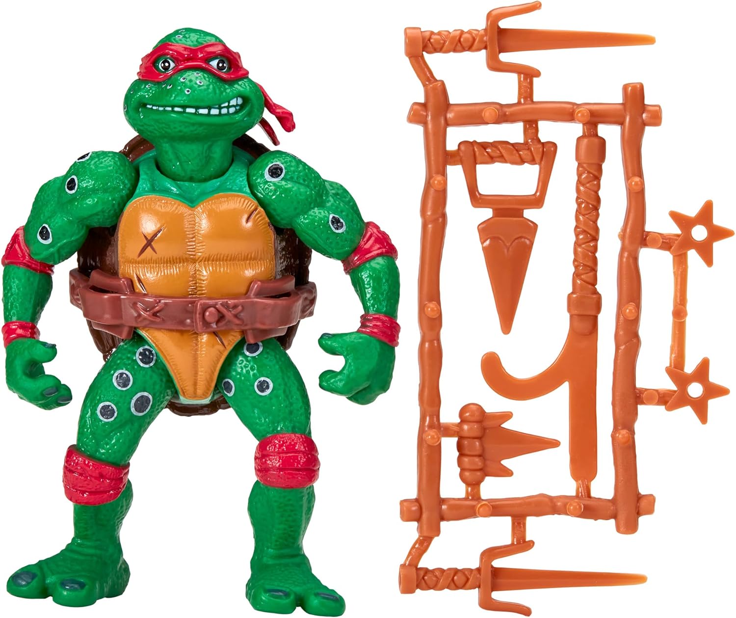 Teenage Mutant Ninja Turtles Classic 1991 Movie Star Turtle Raphael in Special Movie Styling Package with Signature Weapon Accessories. Ideal Present for Turtles Fans!