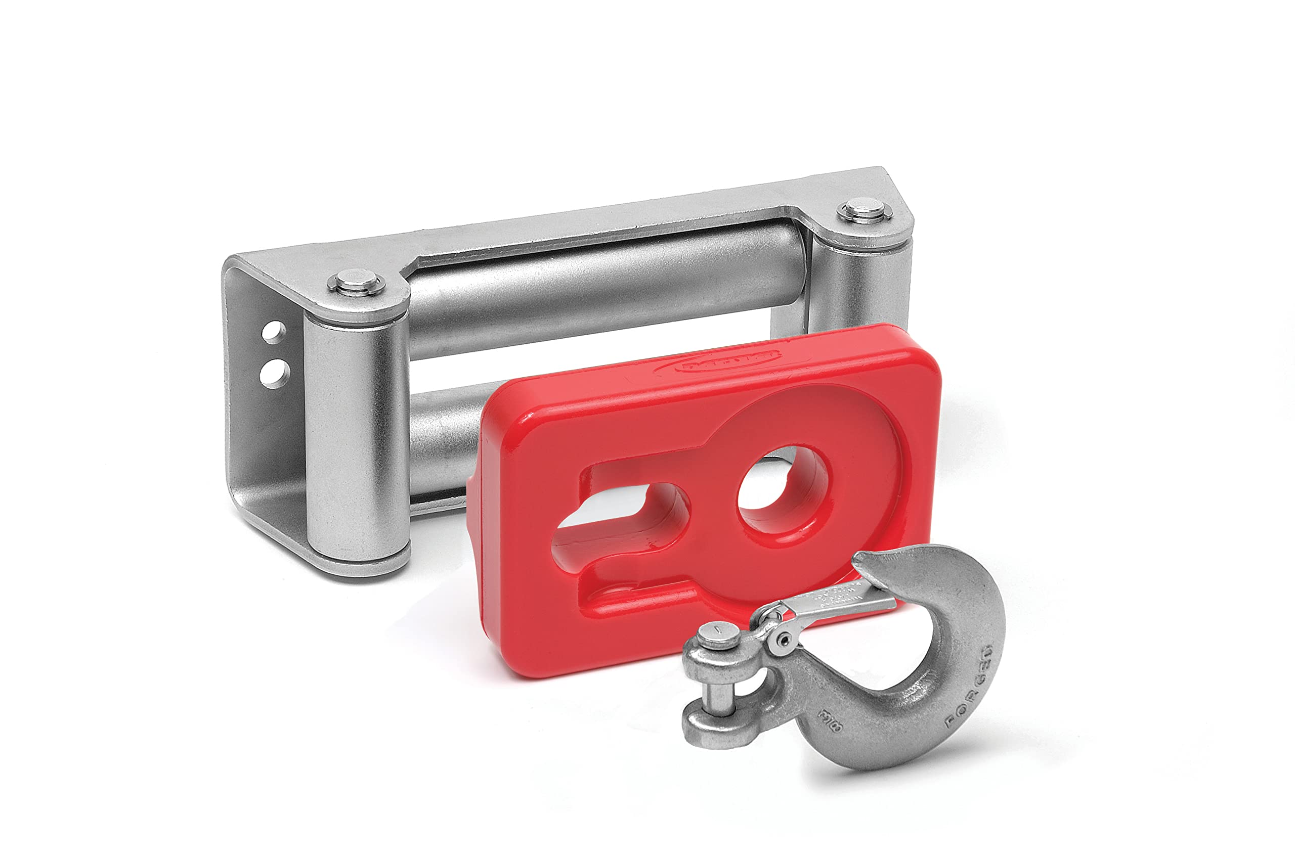 Daystar, Universal Winch Hook Roller Fairlead Isolator, red, fits Most 8k lb to 12.5k lb winches, KU70039RE, Made in America-image-41