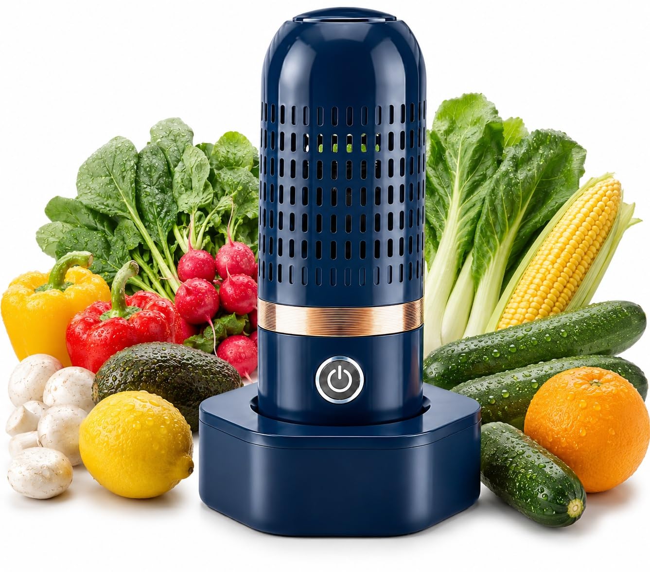 Produce Cleaner, Fruit and Vegetable Purifier Cleaner Washing Machine, Fruit Cleaners, Portable, No Scrubbing, Compact Fruit Vegetable Cleaning Device for Kitchen, Camping Travel