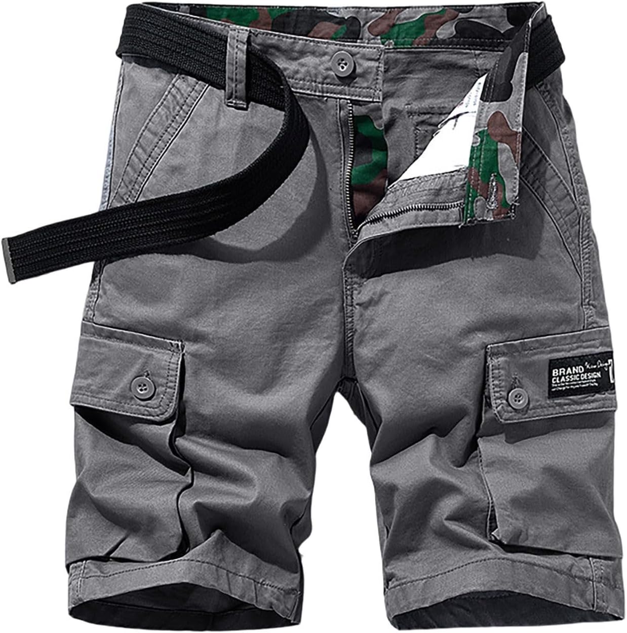 Men's Cargo Shorts Work Tactical Outdoor Summer Causal Work Hiking Strectchy Pants Multi-Pocket, M-3XL