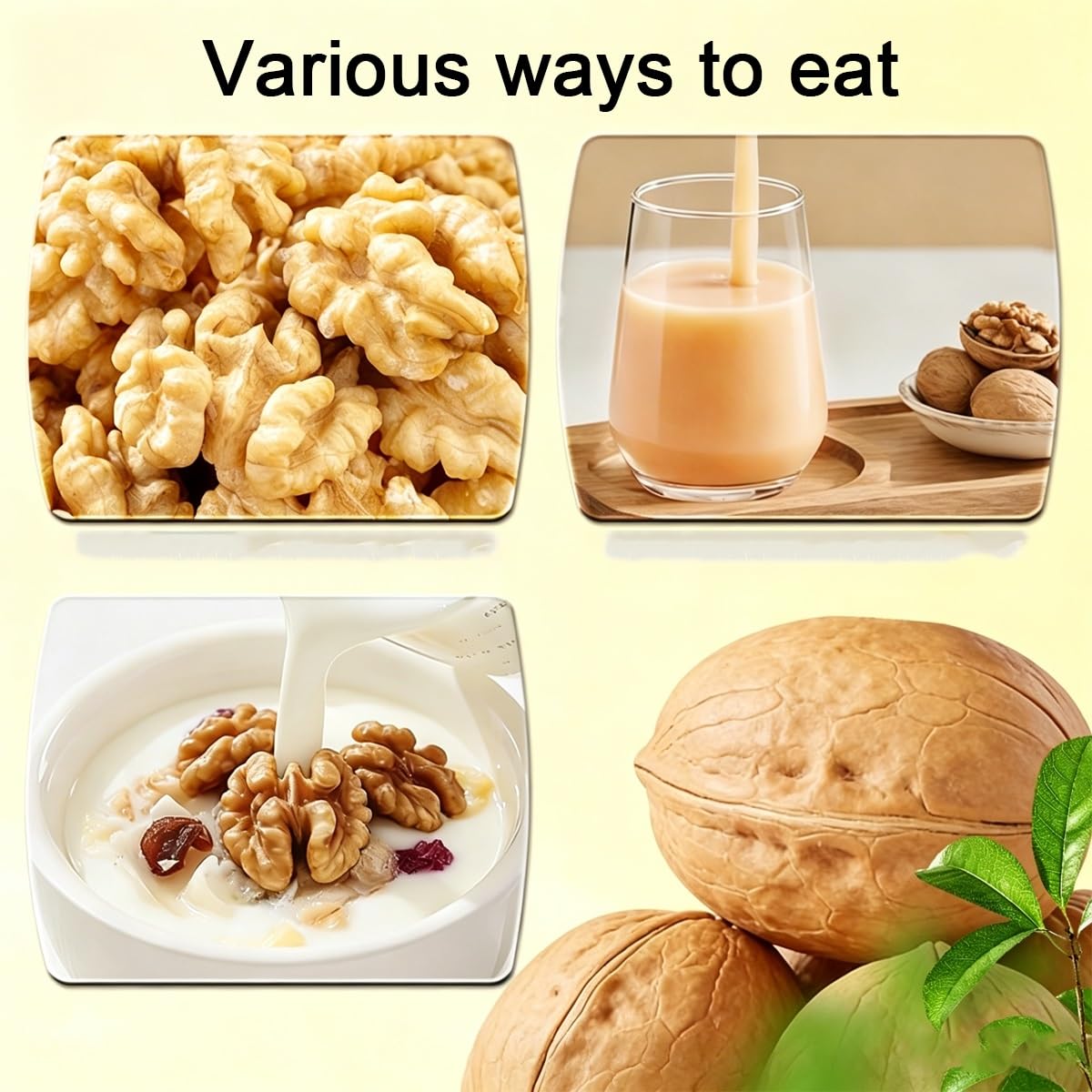 Nueces Con Cáscara Delgada Premium 468g - Enteras Fáciles De Pelar, Corazones Carnosos Y Crujientes, Snack Alta Montaña Para Yogur Ensalada Repostería(3pcs)