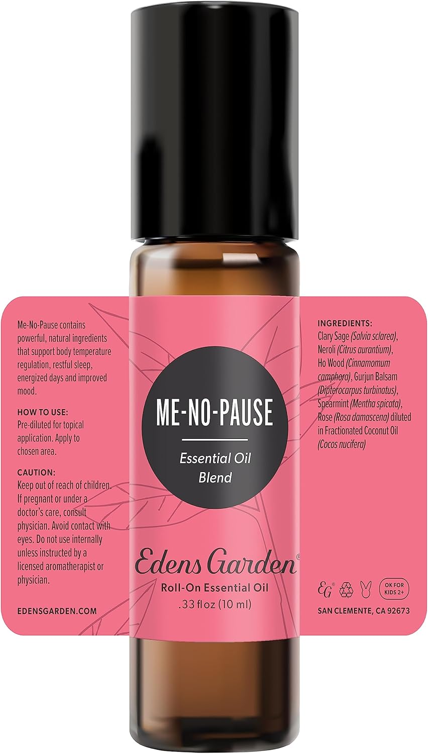 Edens Garden Me-No-Pause Essential Oil Roll-On Blend- 100% Pure Premium Grade, Natural, Therapeutic, Aromatherapy, Kid & Skin Safe, The Best for Comfort, Relaxation Pre-Diluted 10 ml (.33 fl oz) - Image 9