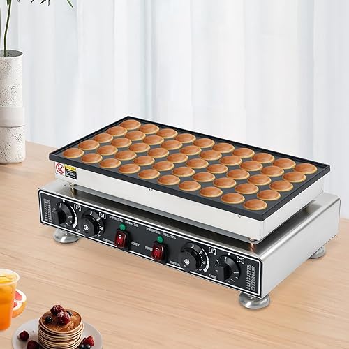 Miniatura 6 de 50 Pcs Mini Pancakes Maker Machine, 1800w 110v Countertop Muffin Maker Pancake Baker Commercial Electric Nonstick Waffle Makers Perfect with