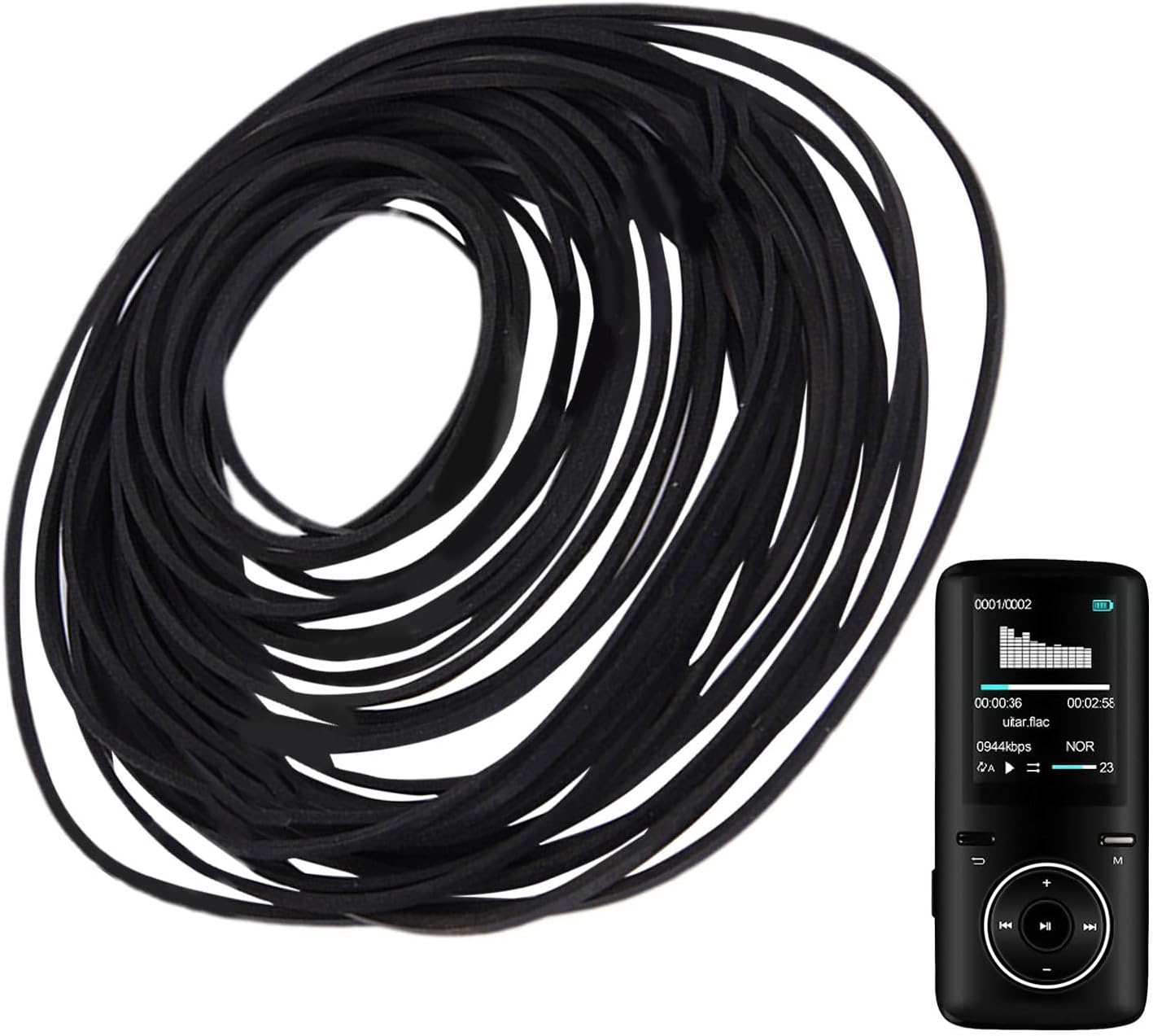 Cassette Player Belts - 30x Rubber Replacement Belt Set, Universal Transmission Belts for Tape Boards for Repairing Old Audio Equipment, Cassette Players