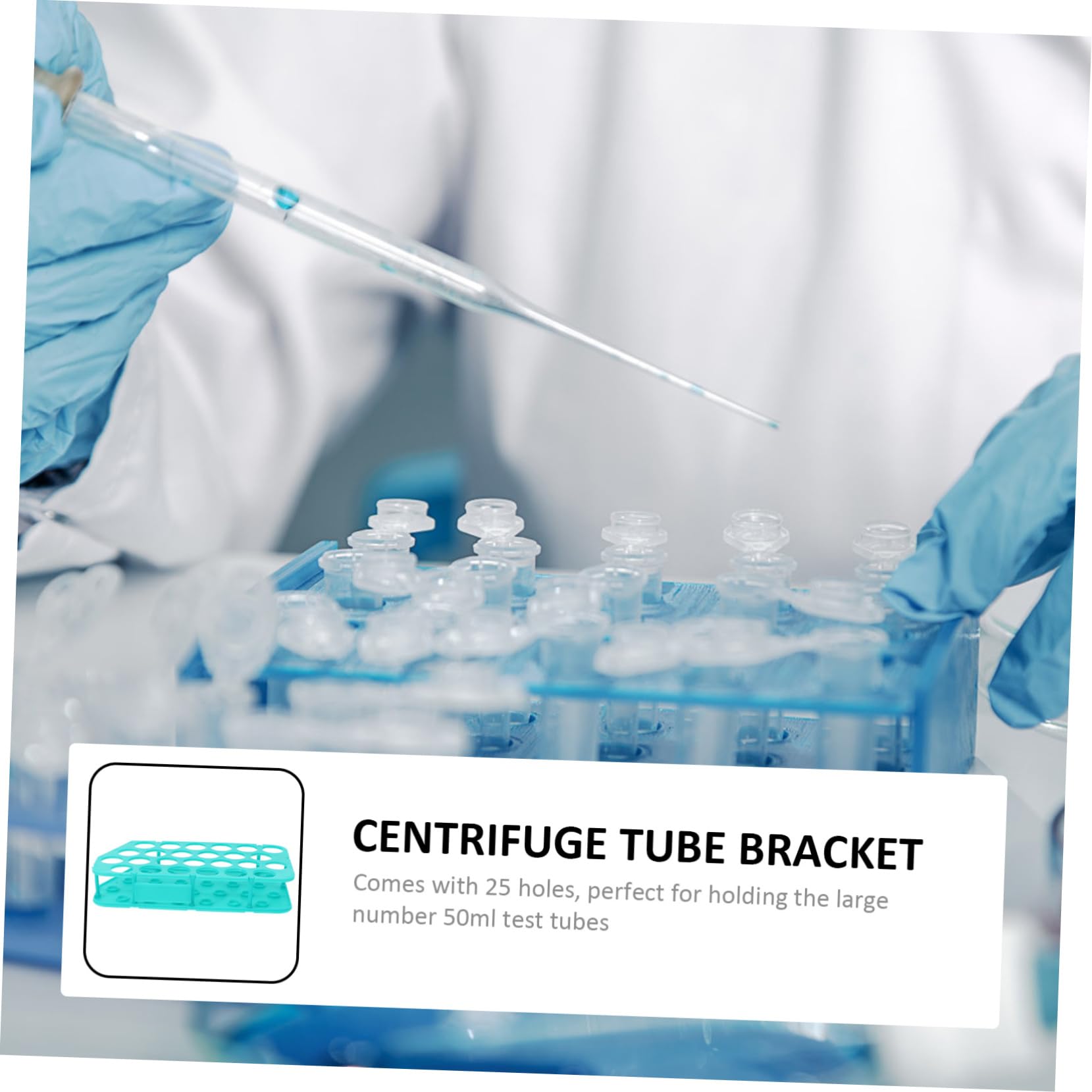 HOMOCONO 1pc Rack Test Holder for Shelf Scientific Tube Mount Rack Laboratory Tube Rack Laboratory Tool Plastic Green