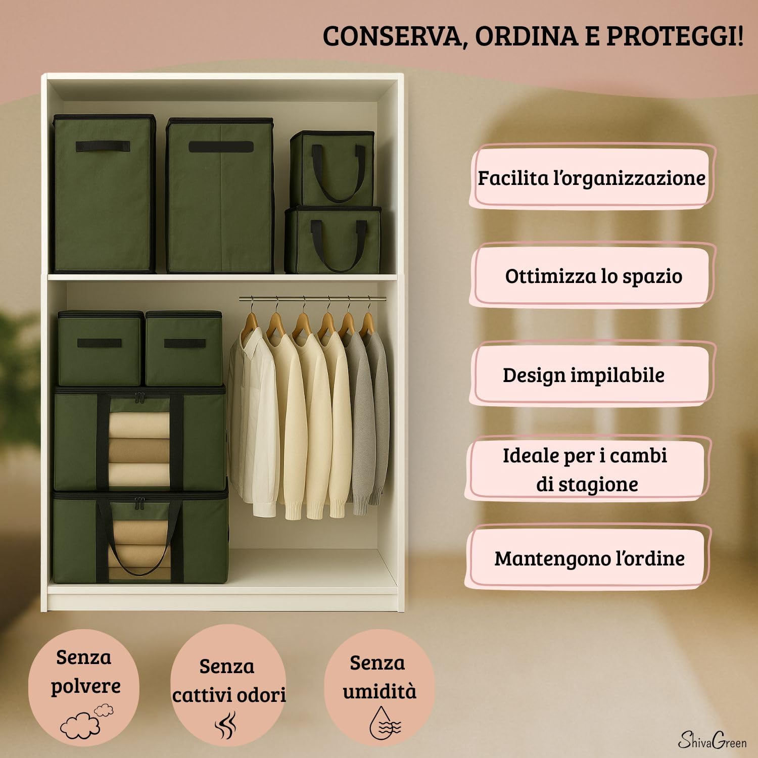 Borse Trasloco Set 4+2 (4 Grandi + 2 Piccole) – Resistenti con Cerniera Doppia e Manici Rinforzati – Impermeabili, Pieghevoli e Riutilizzabili – Alternativa agli Scatoloni per Trasloco