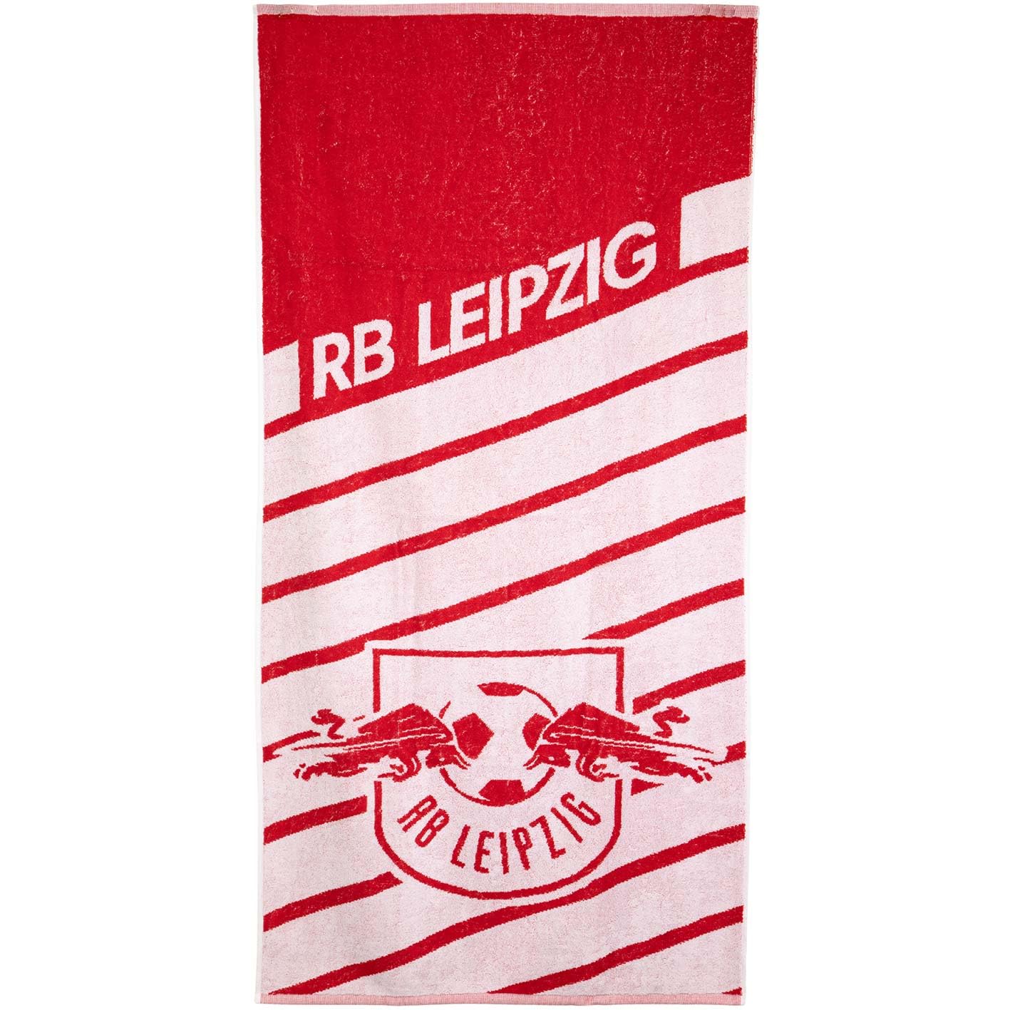 RB LeipzigStripe Bath Towel (Red/White)
