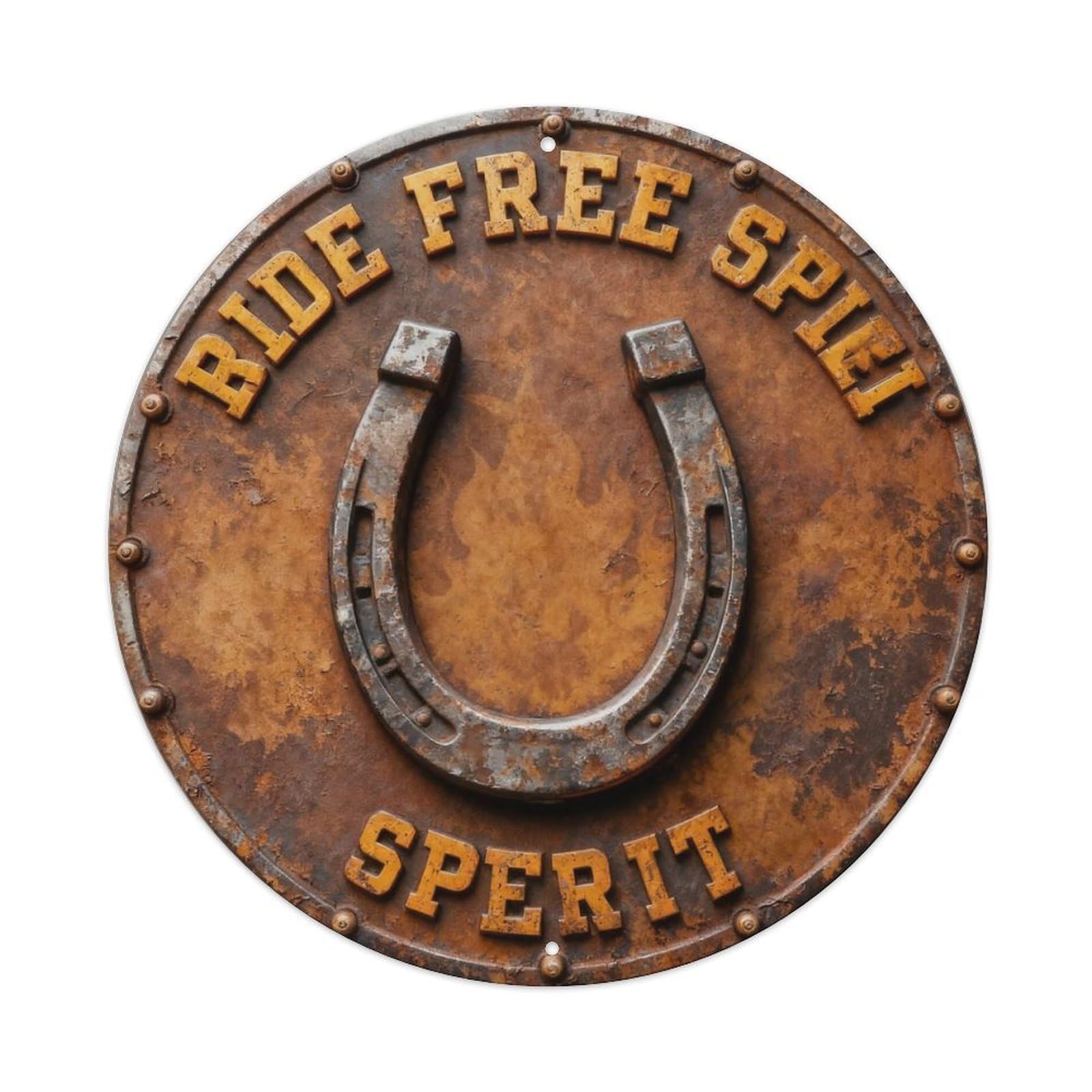 Ride Free Spirit Metal Tin Sign Plaque