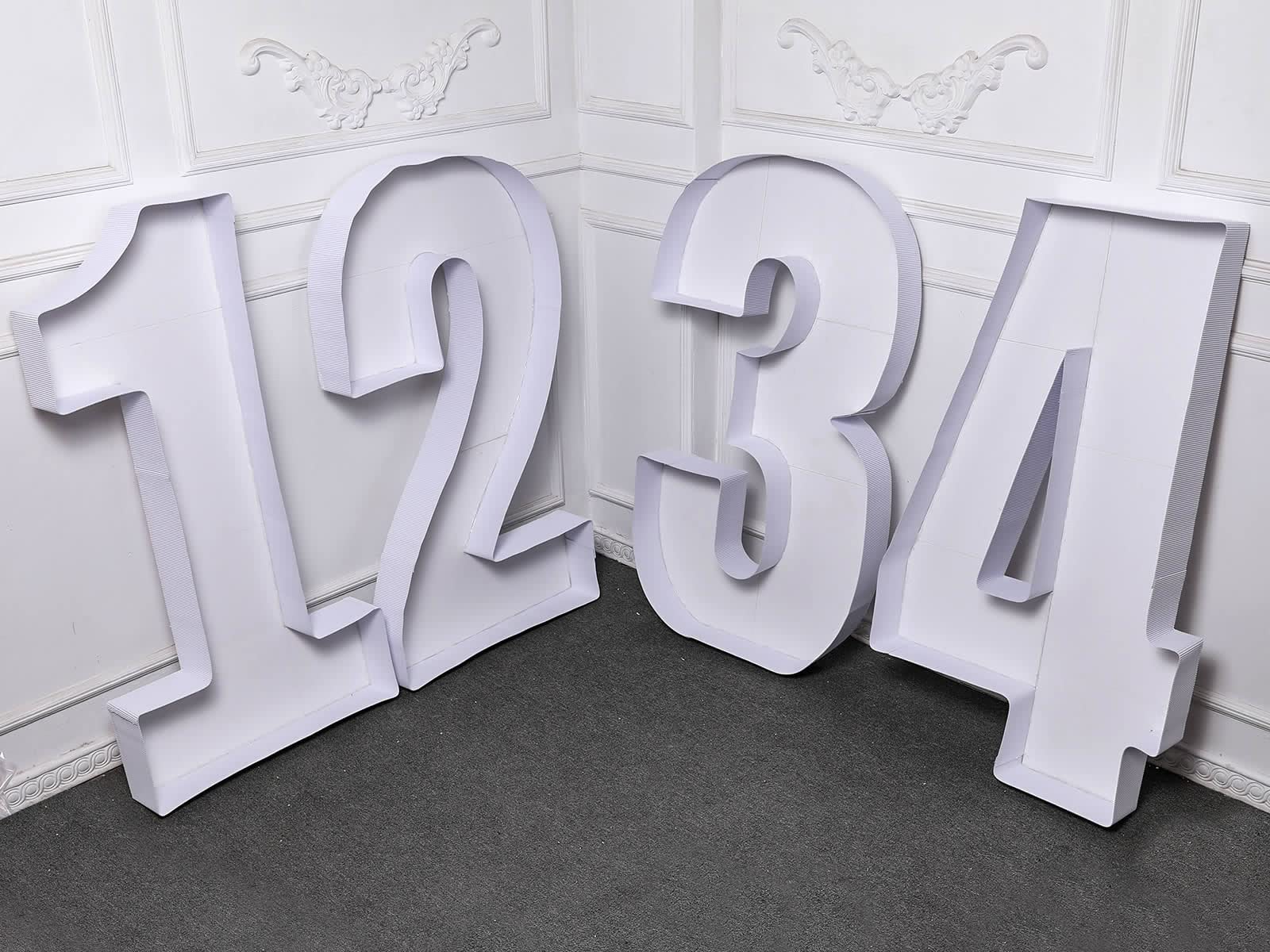 Buy 4ft Mosaic Balloon Frame Number 4 Light Up Marquee PreCut Kit