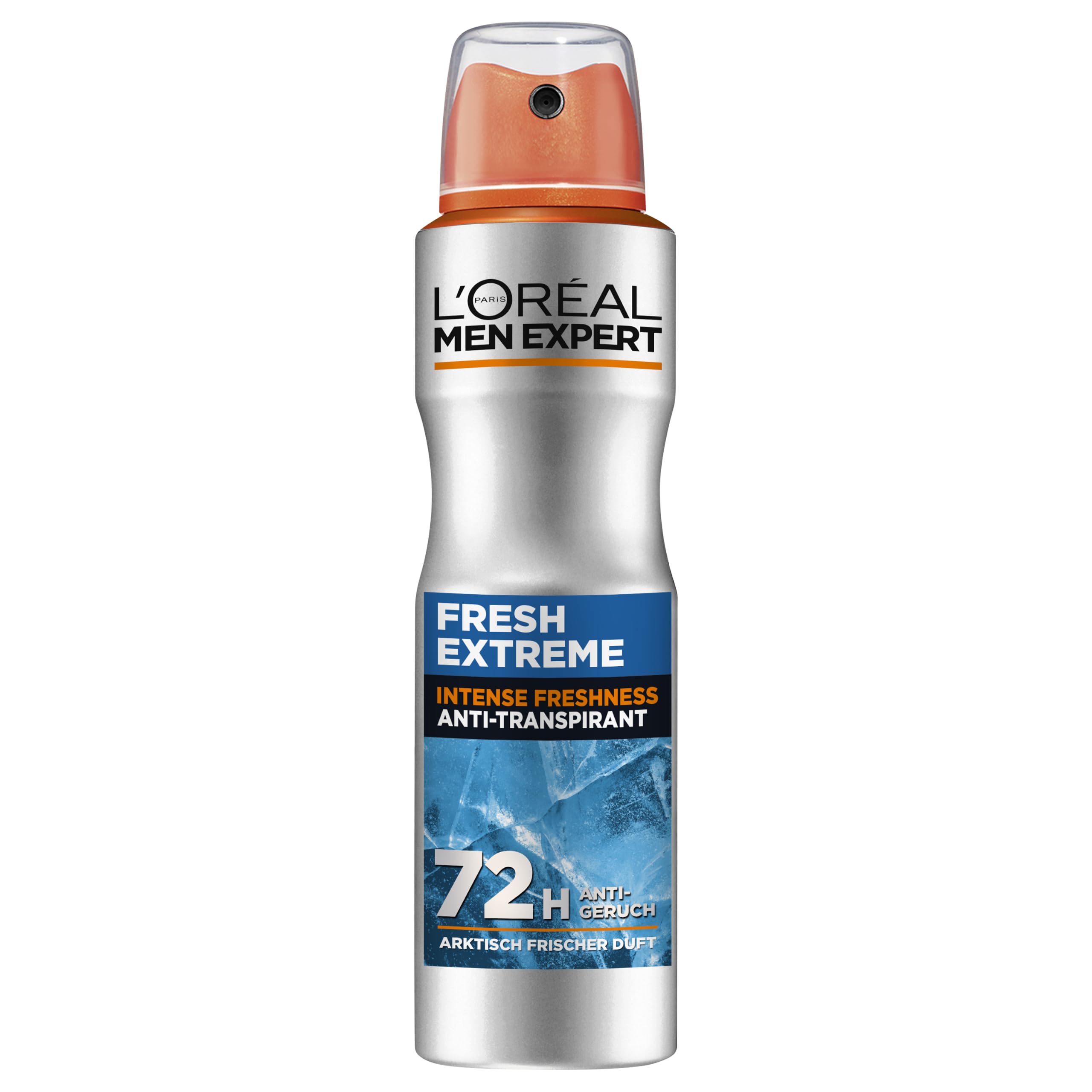 L'Oréal Paris, Men Expert, Fresh Extreme 72H Anti-Transpirant Deospray, mit Ultra-Cooling-Effekt, intensiver Schutz gegen Geruch, Aerosol, 6 x 150ml