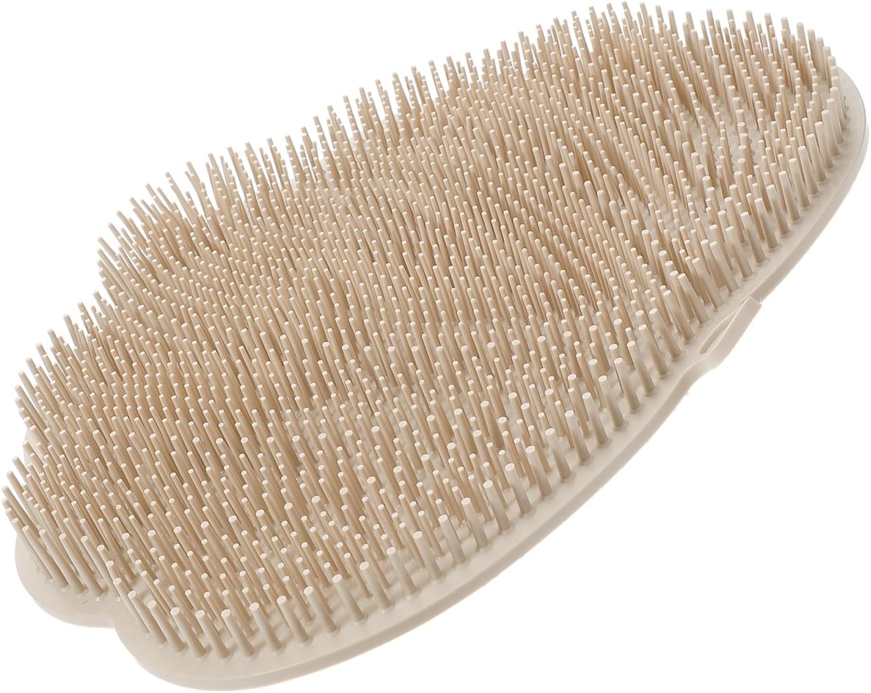 Angoily Wall-Mounted Back Scrubber for Shower Hands-Free Body Scrubber with Suction Cups Non-Slip TPE Material 11.81X10.03 Inches Exfoliating Bath Mat for Back and Feet