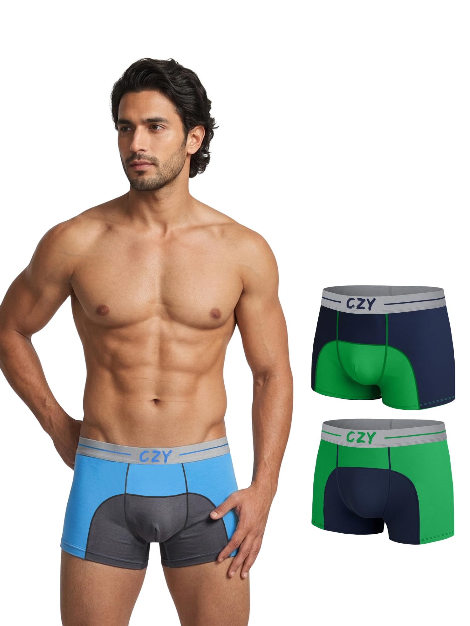 czy AyurFlow Premium Microfiber Men's Trunk | Aloe Vera & Tulsi Infused Fabric | Anti-Bacterial Anti-Rash Underwear for Men | Cooling Quick Dry Breathable Stretchable Boxer Trunk | Pack of 3-picture-18