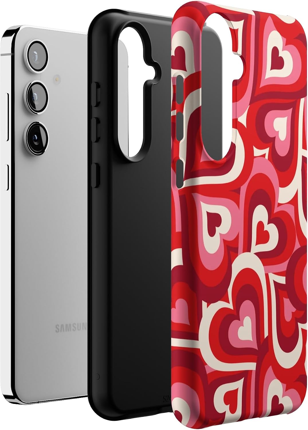 Casely Galaxy S24 Plus Case | Love Song Remix | Ombre Hearts | Essential Slim Dual-Layer Protective Design