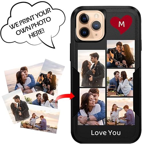Miniatura 9 de Fundas de teléfono personalizadas con múltiples imágenes para iPhone 11 Pro Max, imágenes personalizadas, protección contra caídas, cuerpo completo,