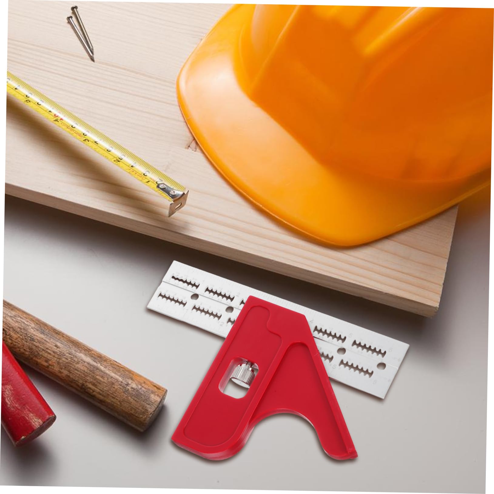NUOBESTY 4 Pezzi Squadra Di Misurazione Per Carpenteria Misura Angolo Goniometro Per Lavorazione Del Legno Righello Per Carpentieri Righello Di Precisione Per Lavorazione Del Legno