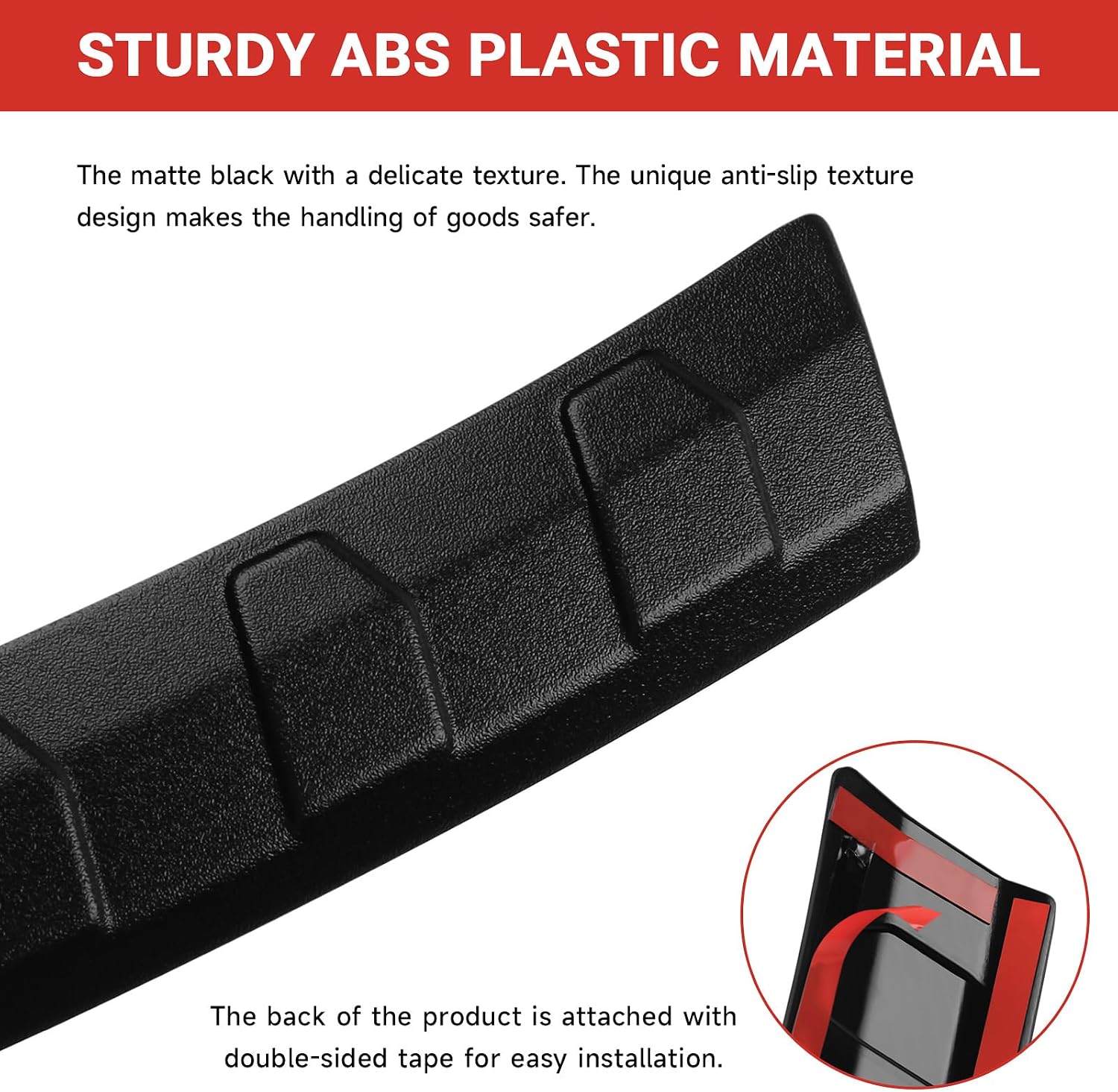 Hellet Rear Bumper Protector for Kia 2020-2025 Telluride Accessories Matte Black ABS Plastic Material Rear Bumper Guard Trim