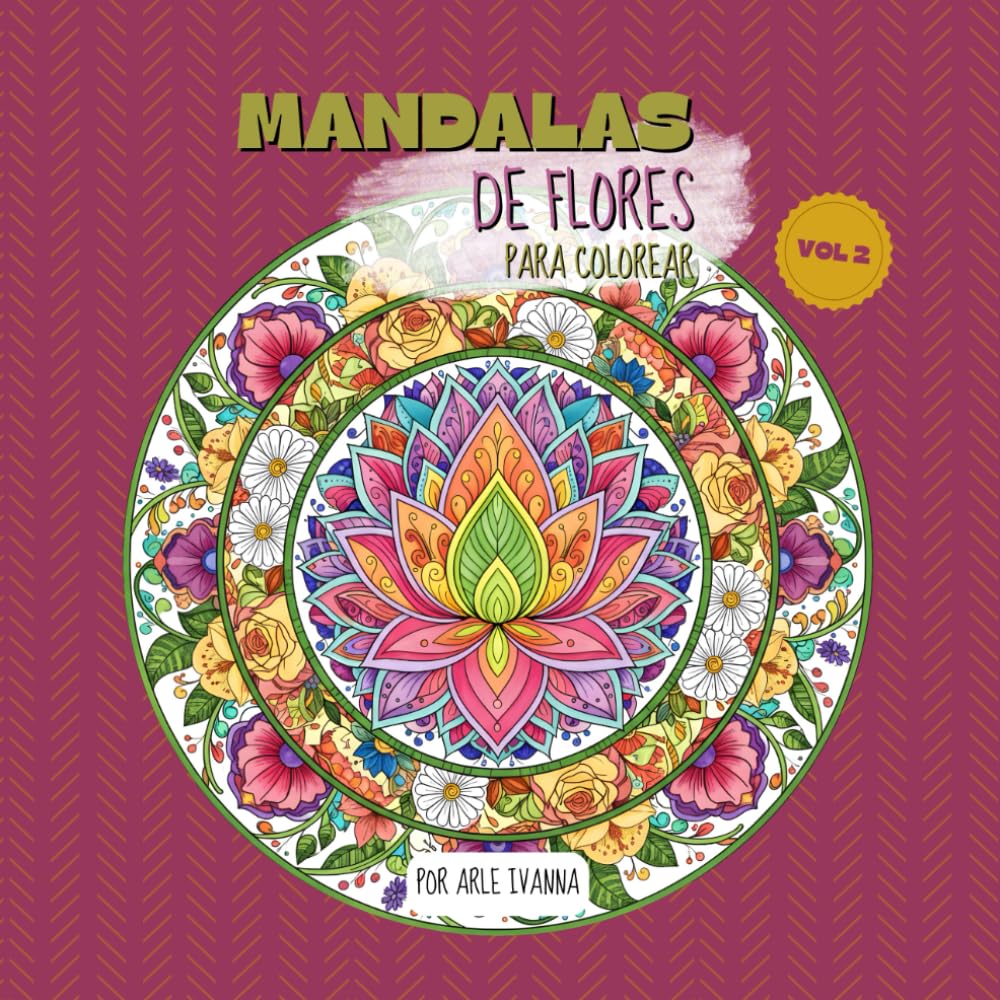 Mandalas de flores para colorear