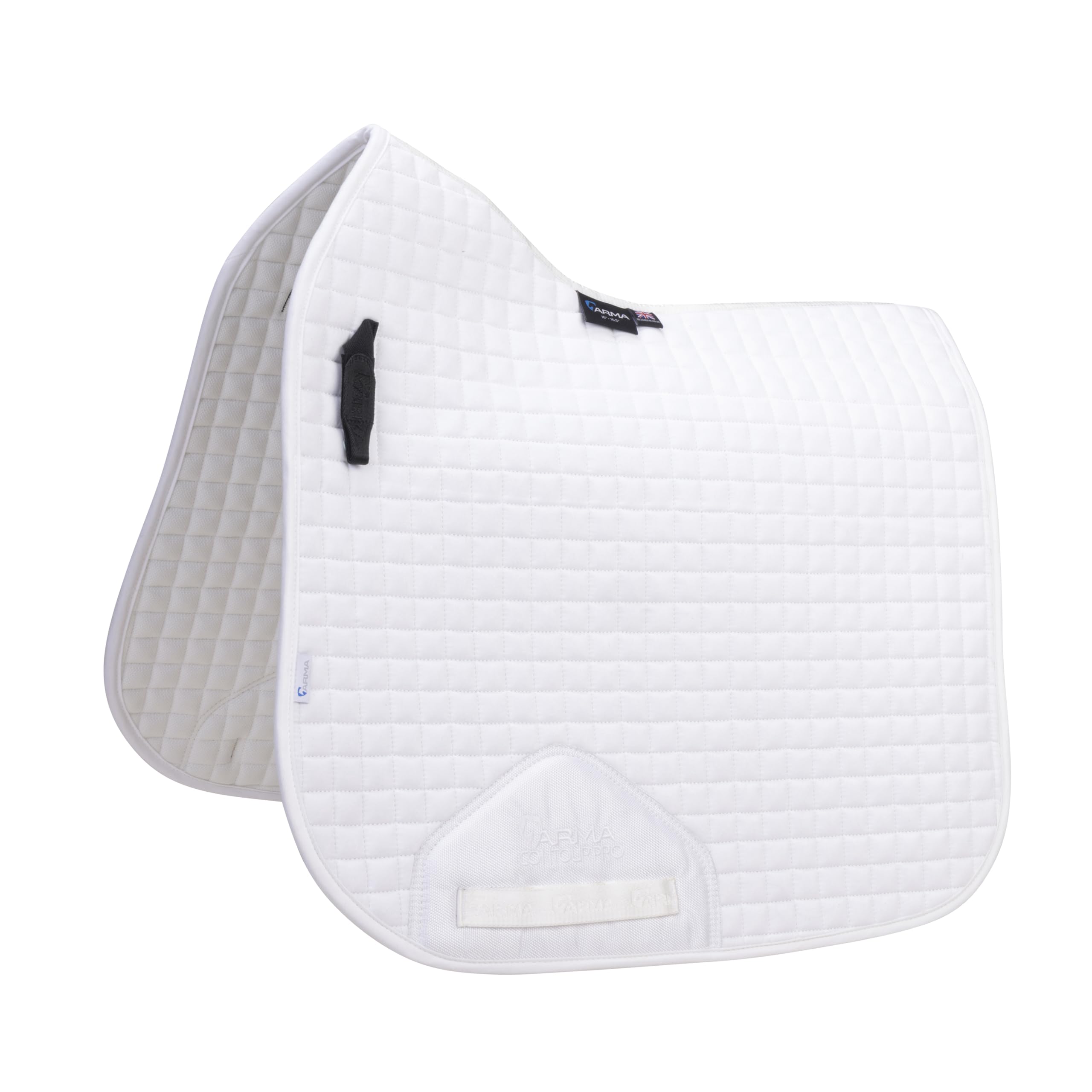 Shires ARMA Deluxe Cotton Dressage 17-18" Saddlecloth - White