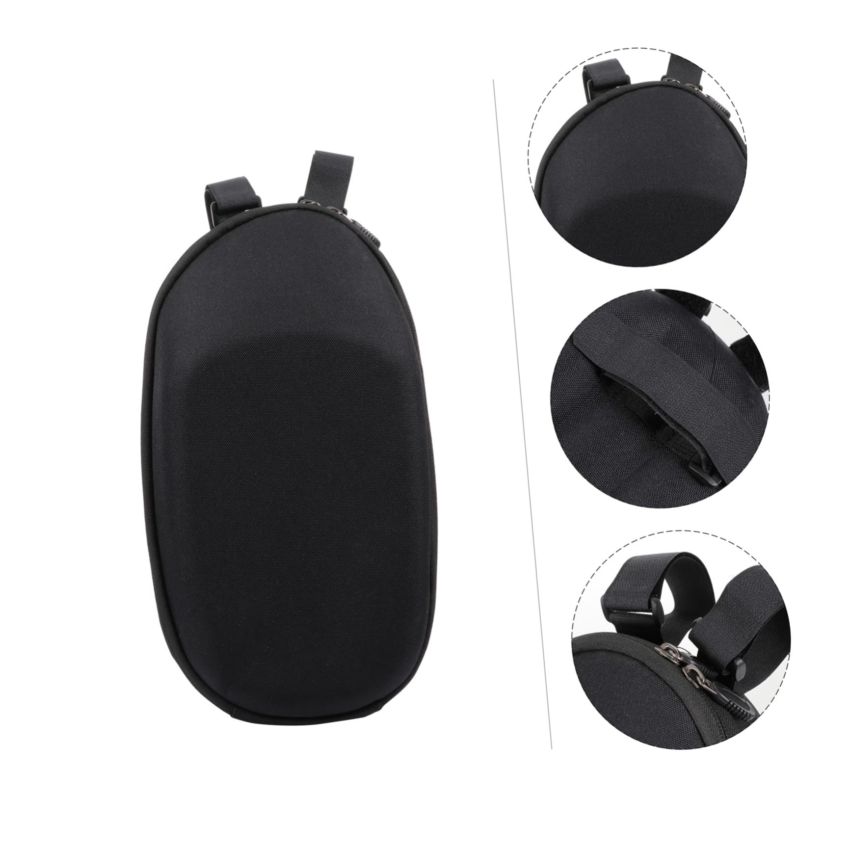VICASKY Borsa da Manubrio per Bici in Pvc, Capacità 1-2l Cerniera Resistente, Leggera per Uscite All'aperto in Bicicletta