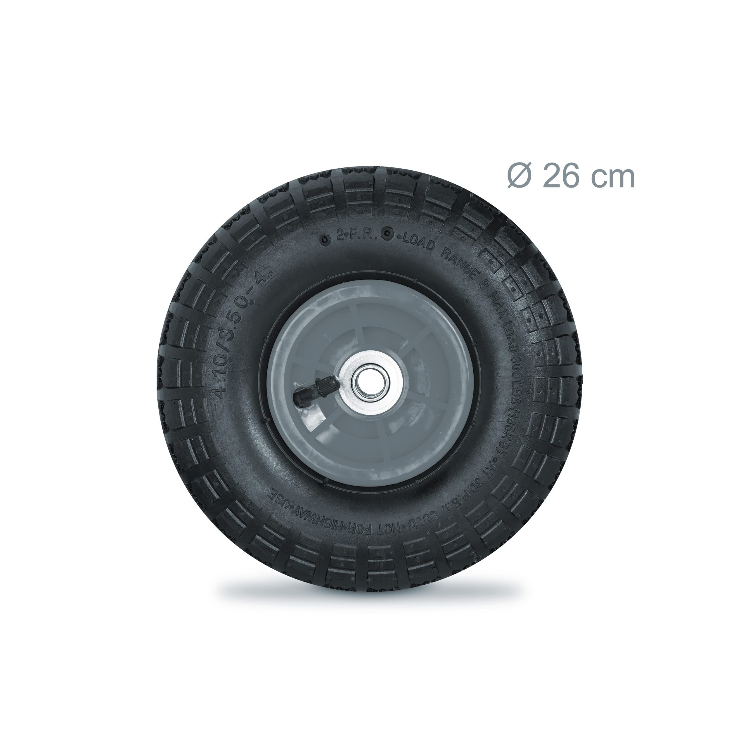 Relaxdays 2 X Sack Truck Wheel 4.1/3.5-4, Pneumatic Replacement - View #5