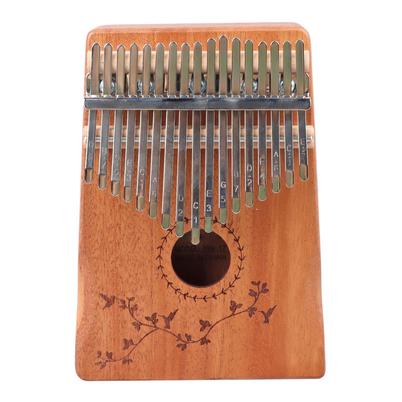 17 Tasten Kalimba Mahagoni Holz Fingerharfe Tragbares Daumenklavier mit Stimmhammer17 Tasten Fingerklavier17 Tasten Kalimba, DaumenklavierDaumenklaviere