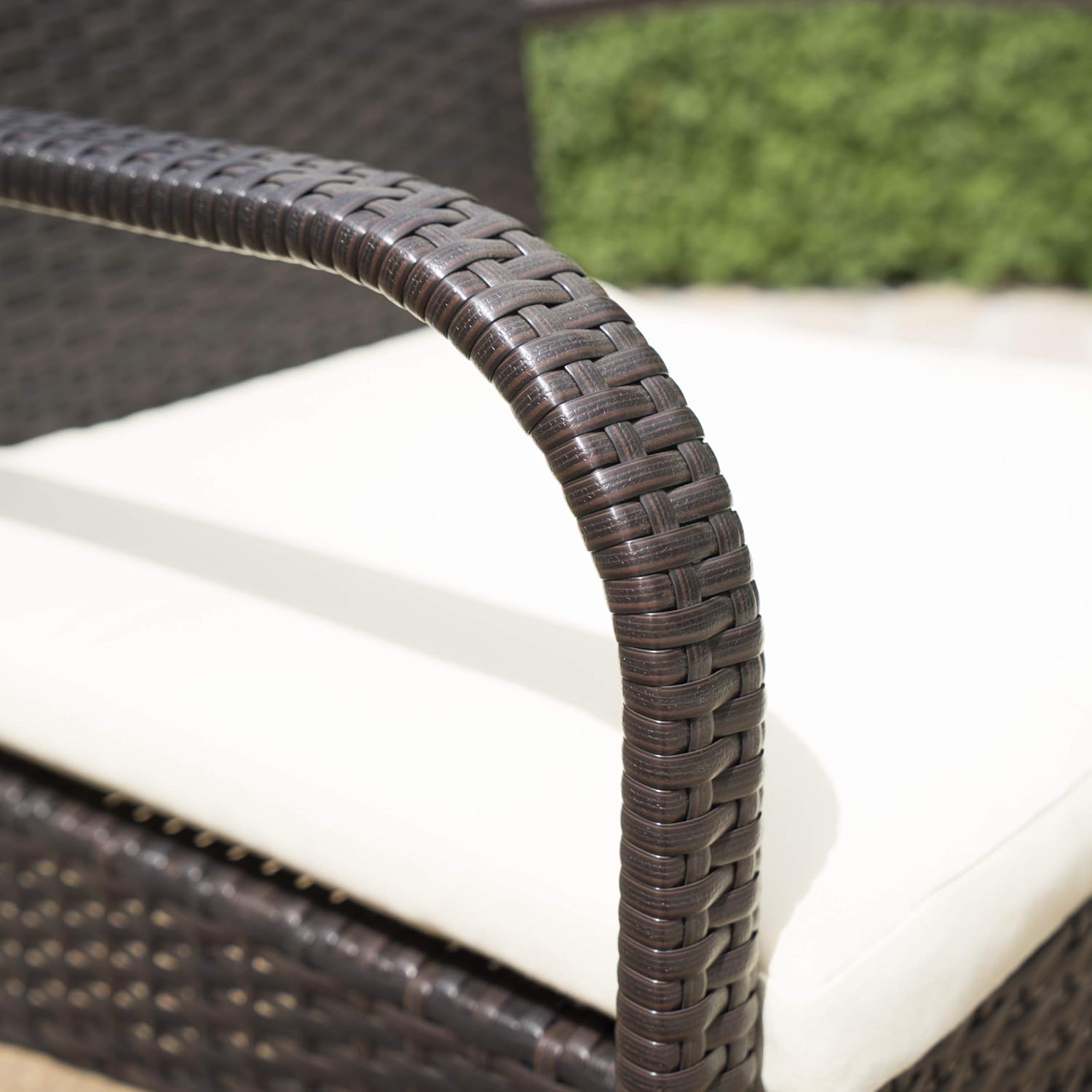 Christopher Knight Home Patterson Outdoor Wicker Dining Set, 5-Pcs Set, Multibrown