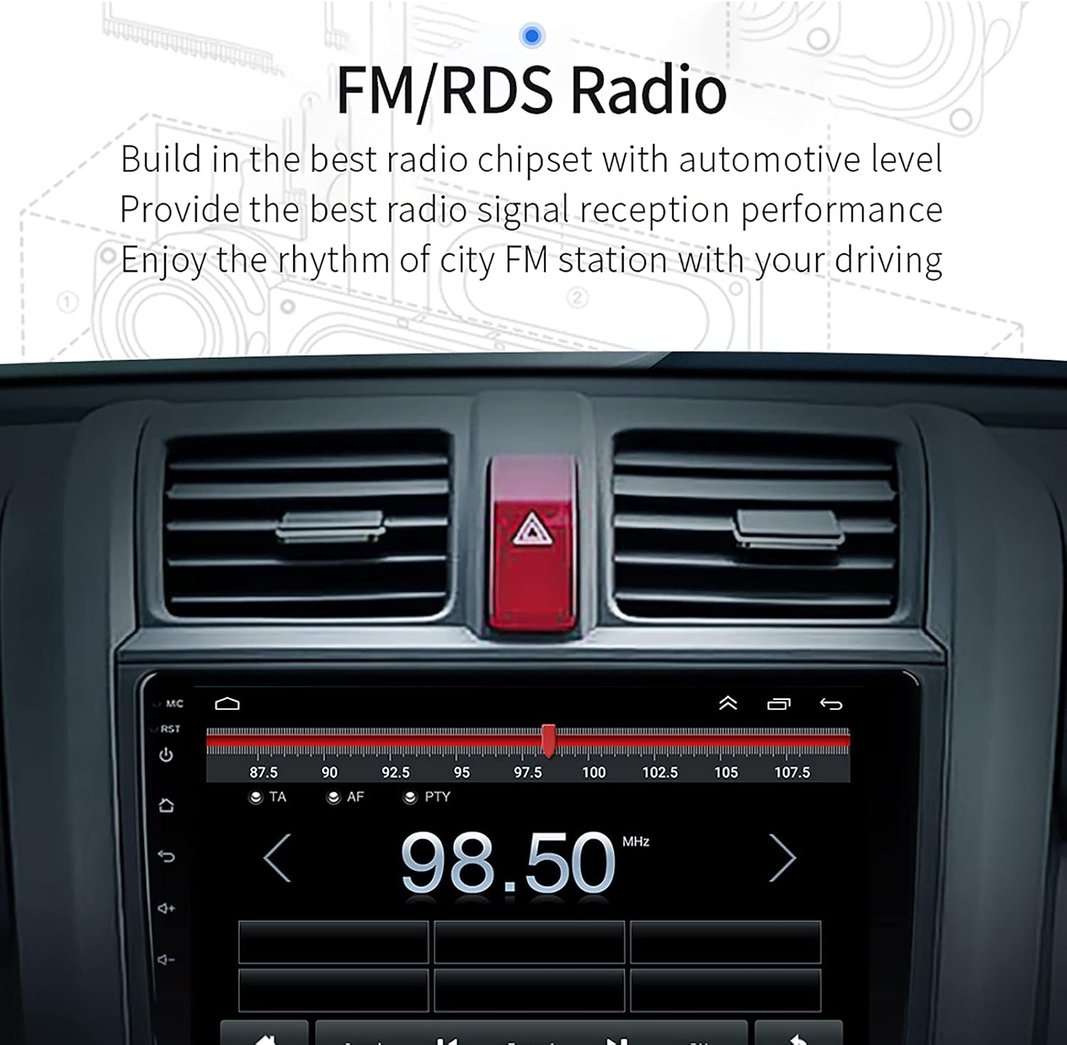 cocheparts car stereo radio for honda crv 2008 2011 built in apple carplayandroid autowifibluetoothsteering wheel controlsplit screengps navigai